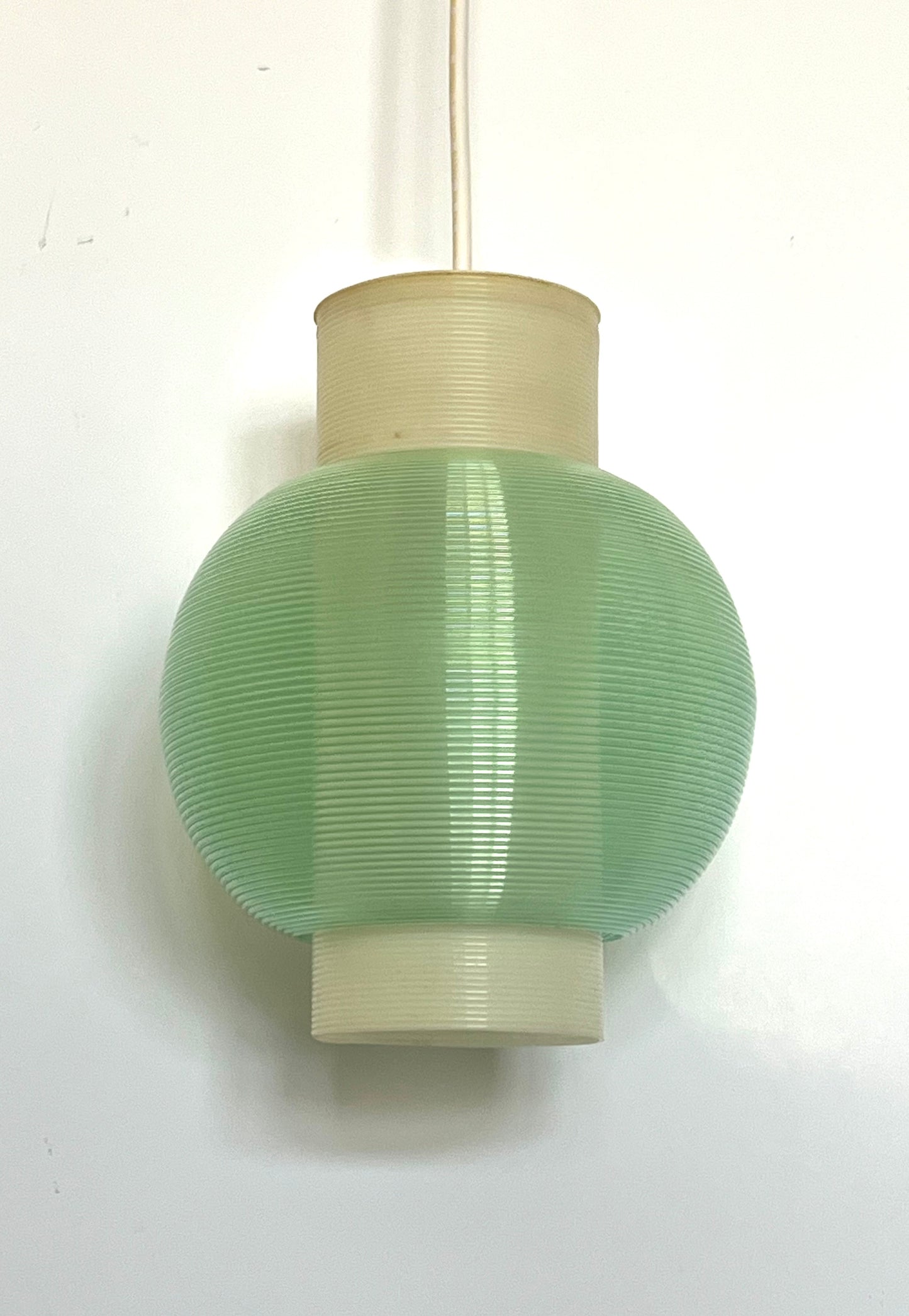 Rare Mid-Century Modern Rotaflex Pendant Lamp by Yasha Heifetz USA 1960s