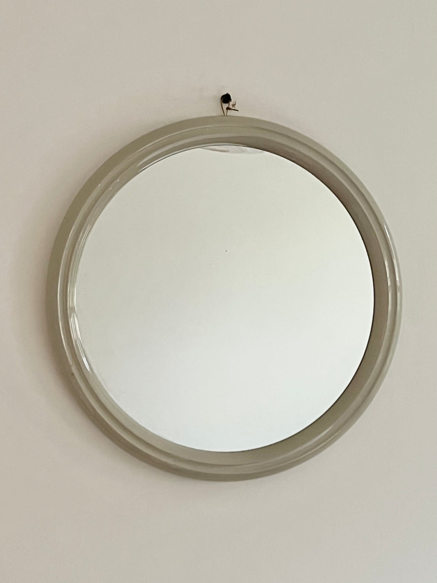 Mid Century Space Age Grey Plastic Mirror