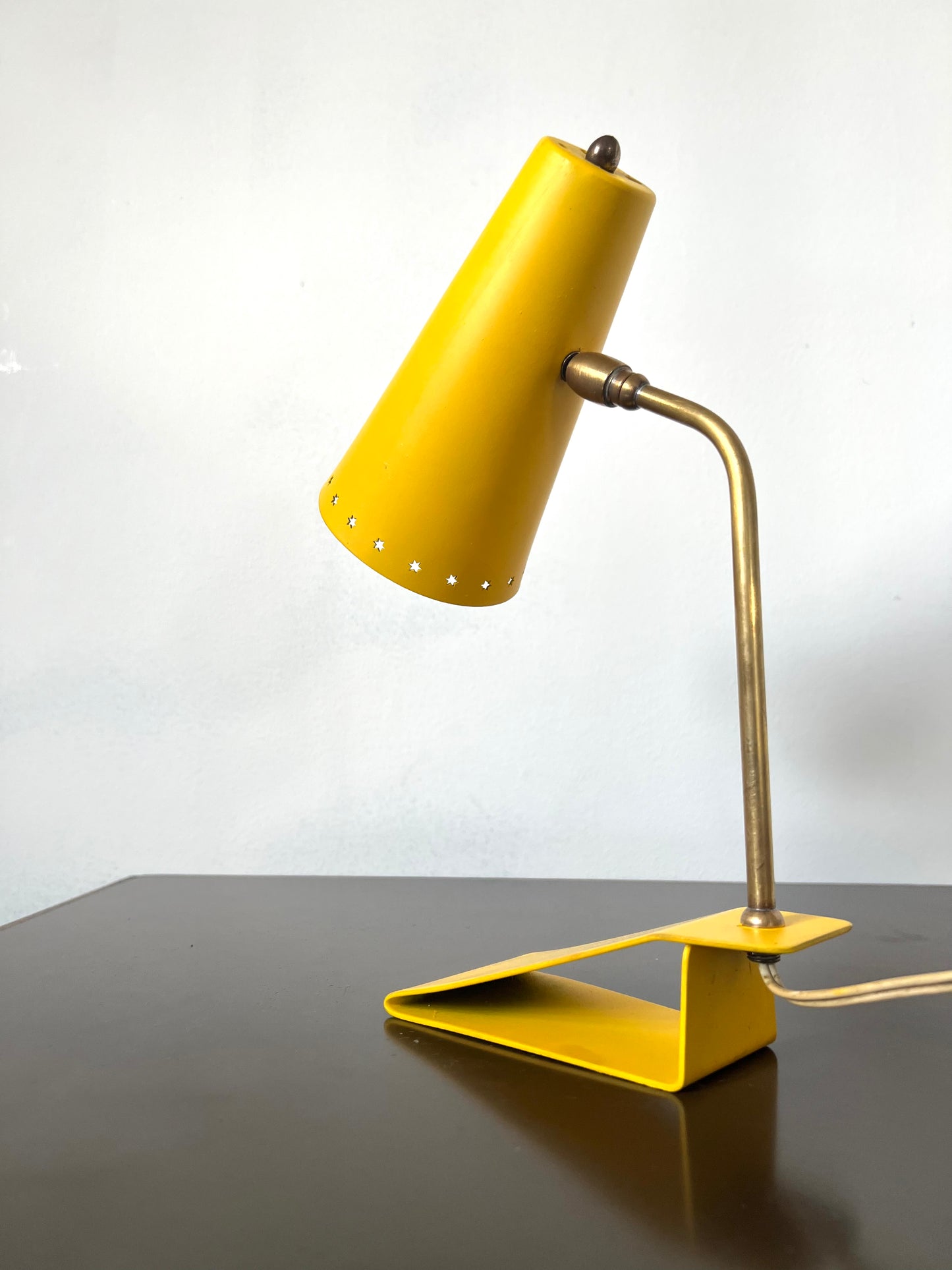 Mid Century Yellow Desk Lamp by Hala Zeist