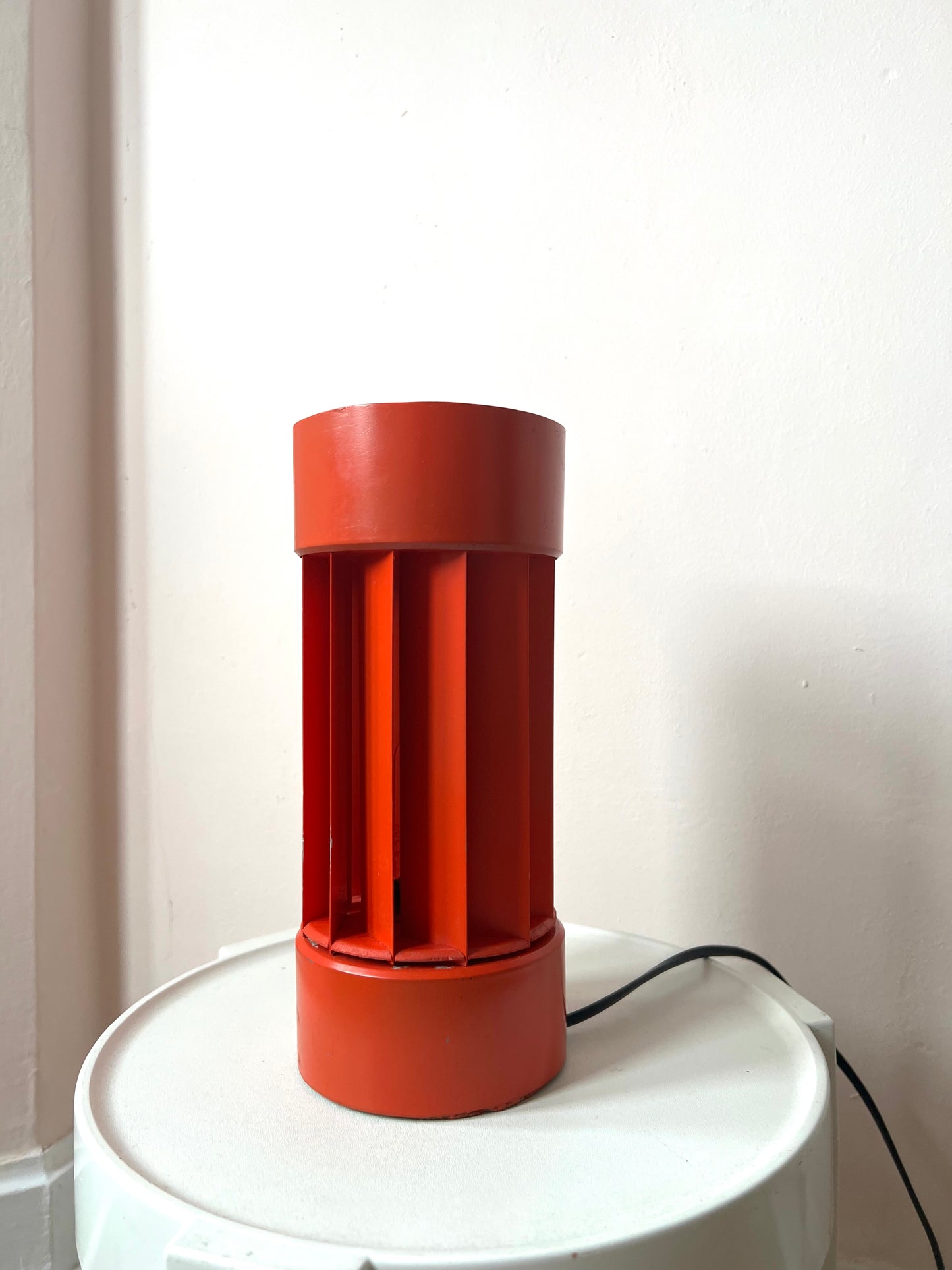 Mid Century Sculptural Cylinderical Table Lamp