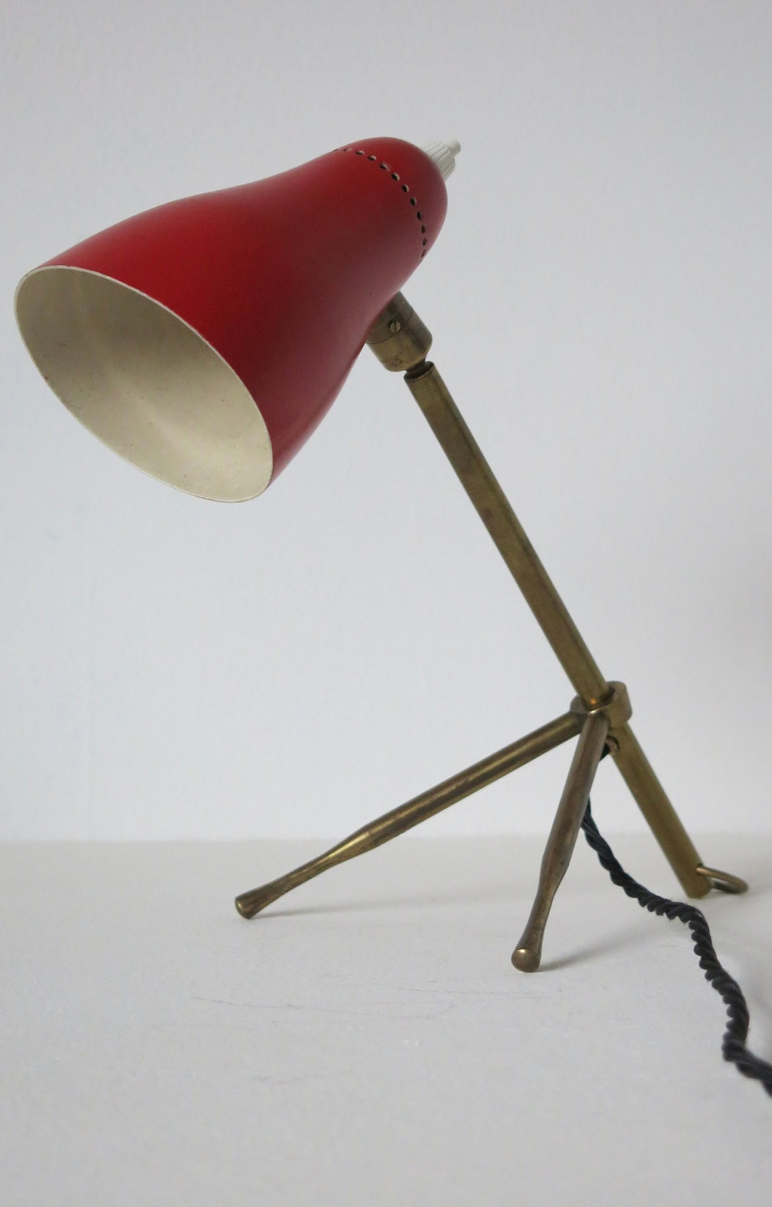 Mid Century 1950s Giuseppe Ostuni Ochetta Table/Wall Lamp for Oluce