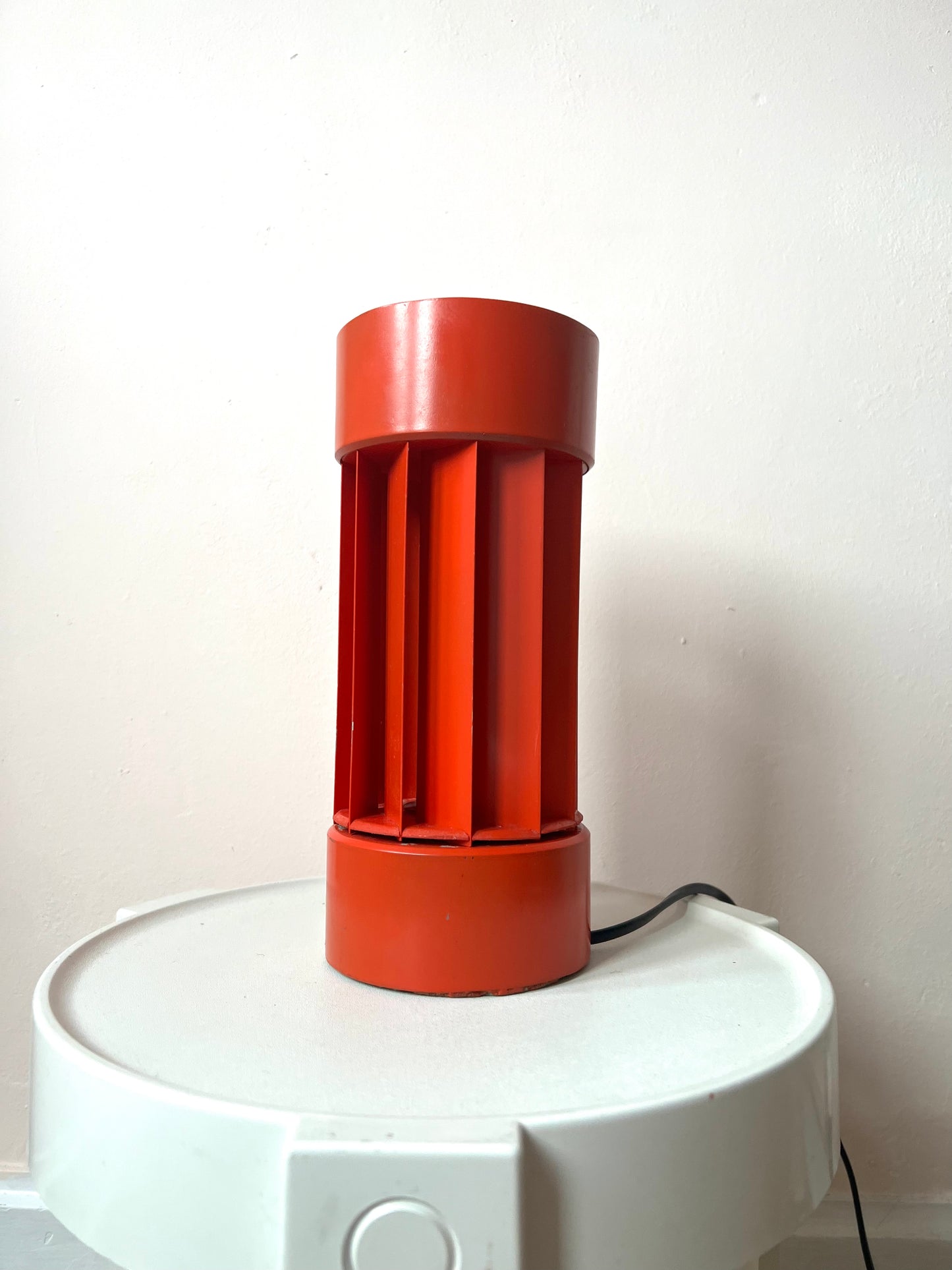 Mid Century Sculptural Cylinderical Table Lamp