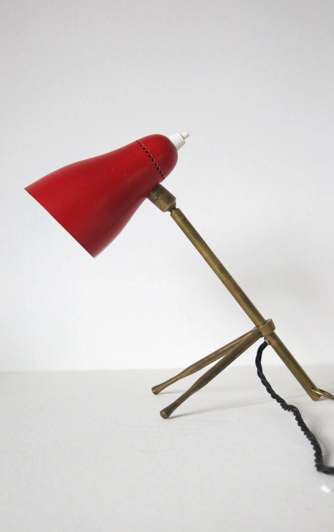 Mid Century 1950s Giuseppe Ostuni Ochetta Table/Wall Lamp for Oluce