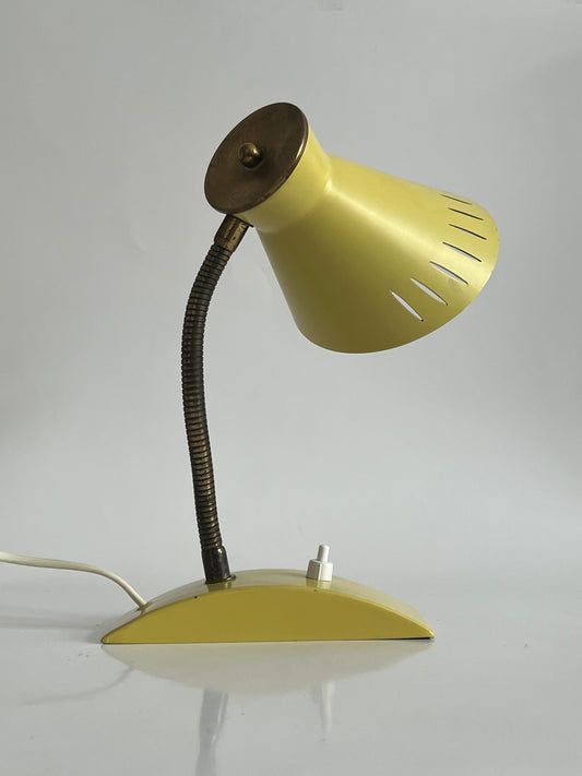 Mid Century Modern Yellow Diabolo Desk/Table Lamp