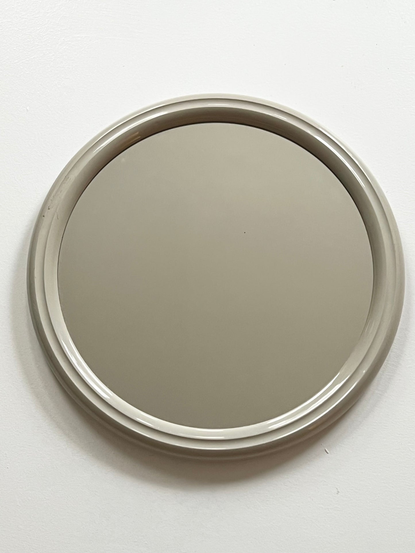 Mid Century Space Age Grey Plastic Mirror