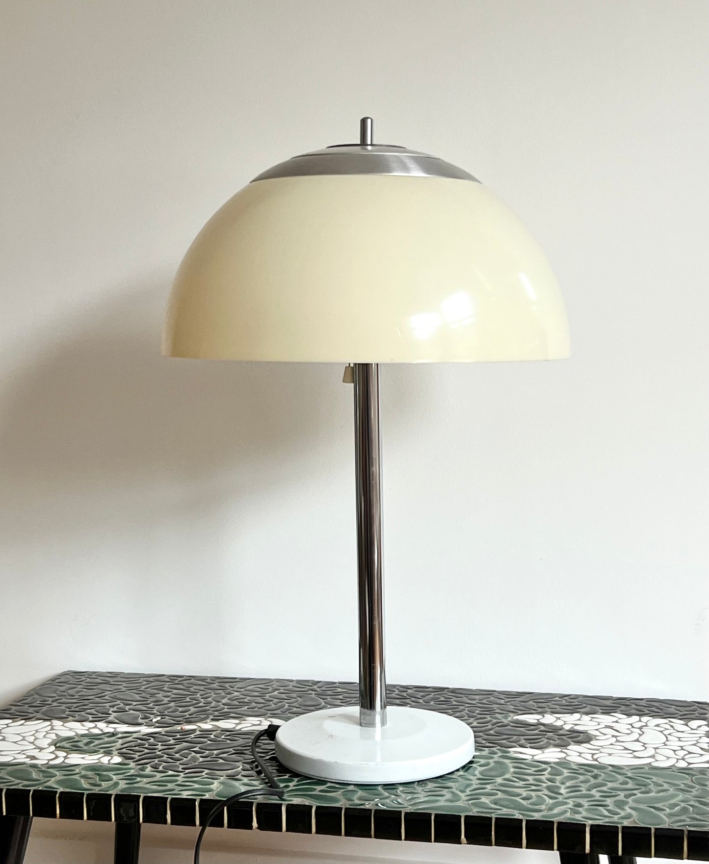 Vintage Mid Century Large Mushroom Table Lamp