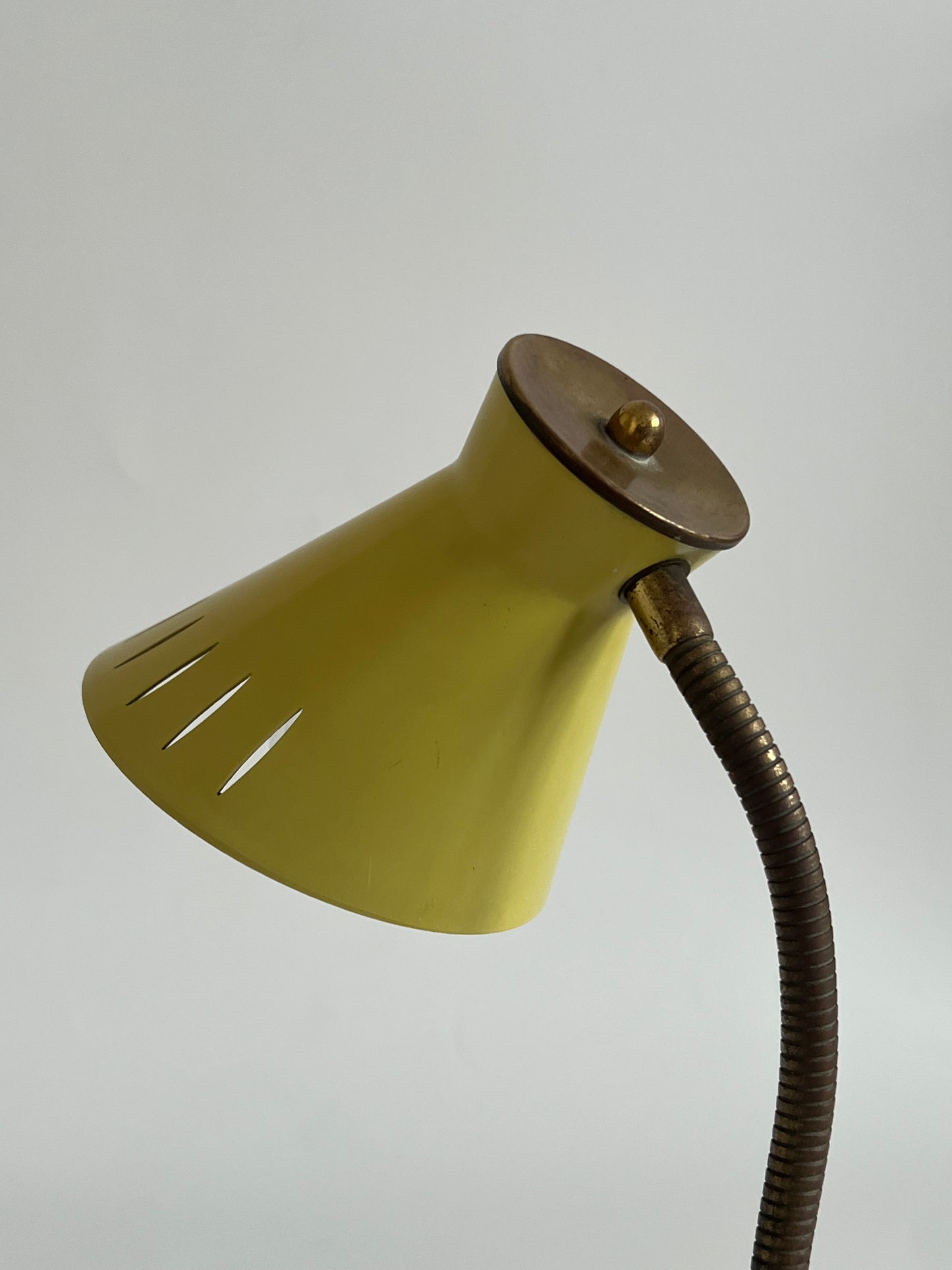 Mid Century Modern Yellow Diabolo Desk/Table Lamp