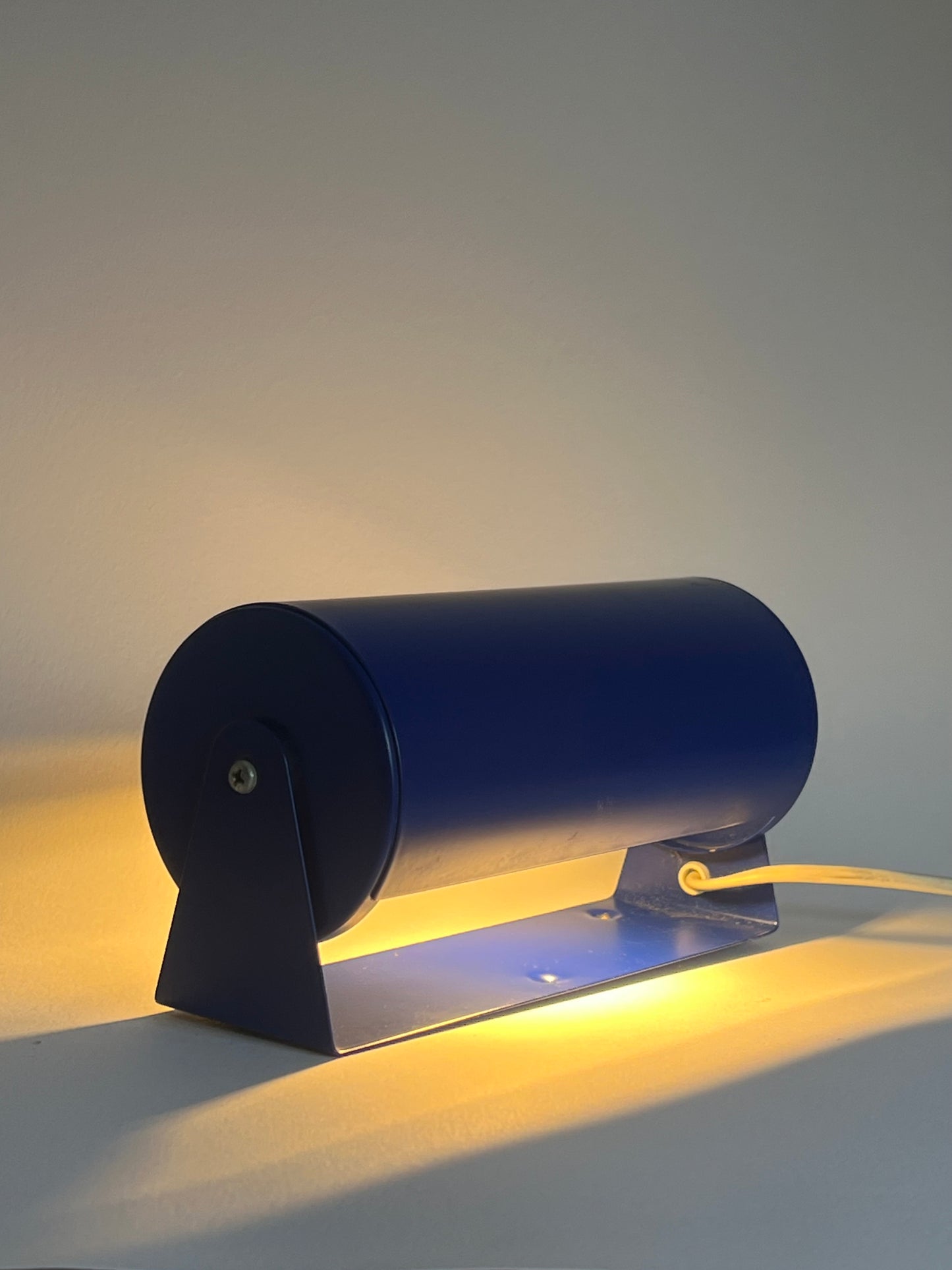 Vintage Mid Century Ikea V413 Blue Wall Lamp