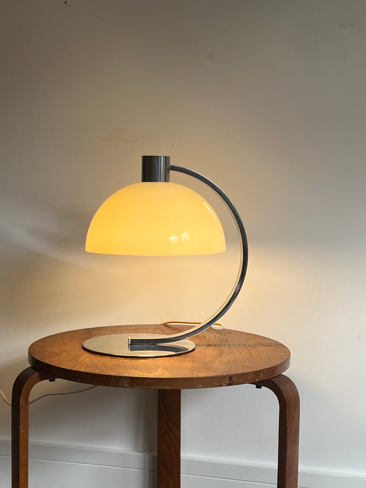 Mid Century 70’s Perspex & Chrome Table Lamp