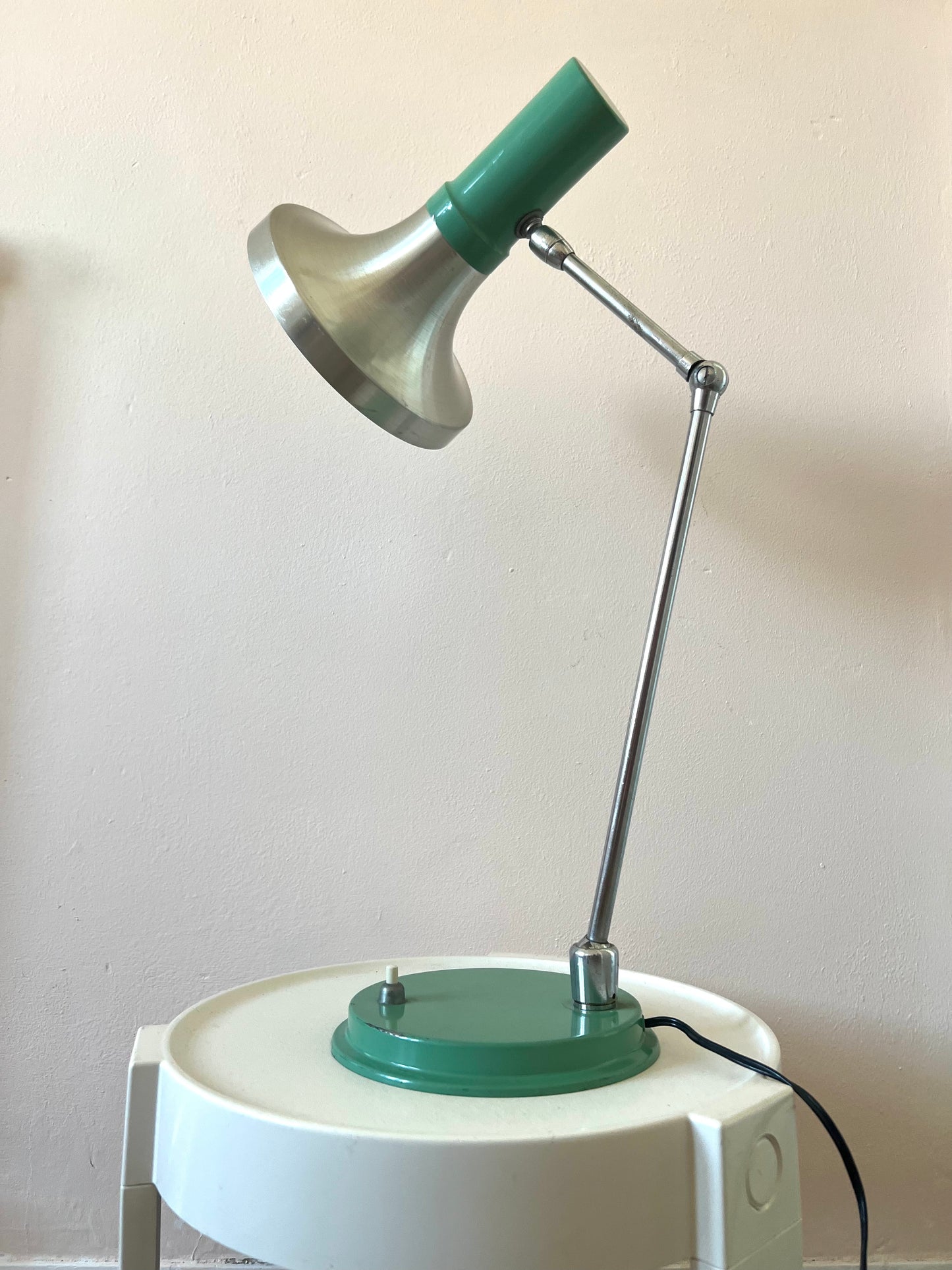 Mid Century Adjustable Table Lamp in the manner of Stilux Milano