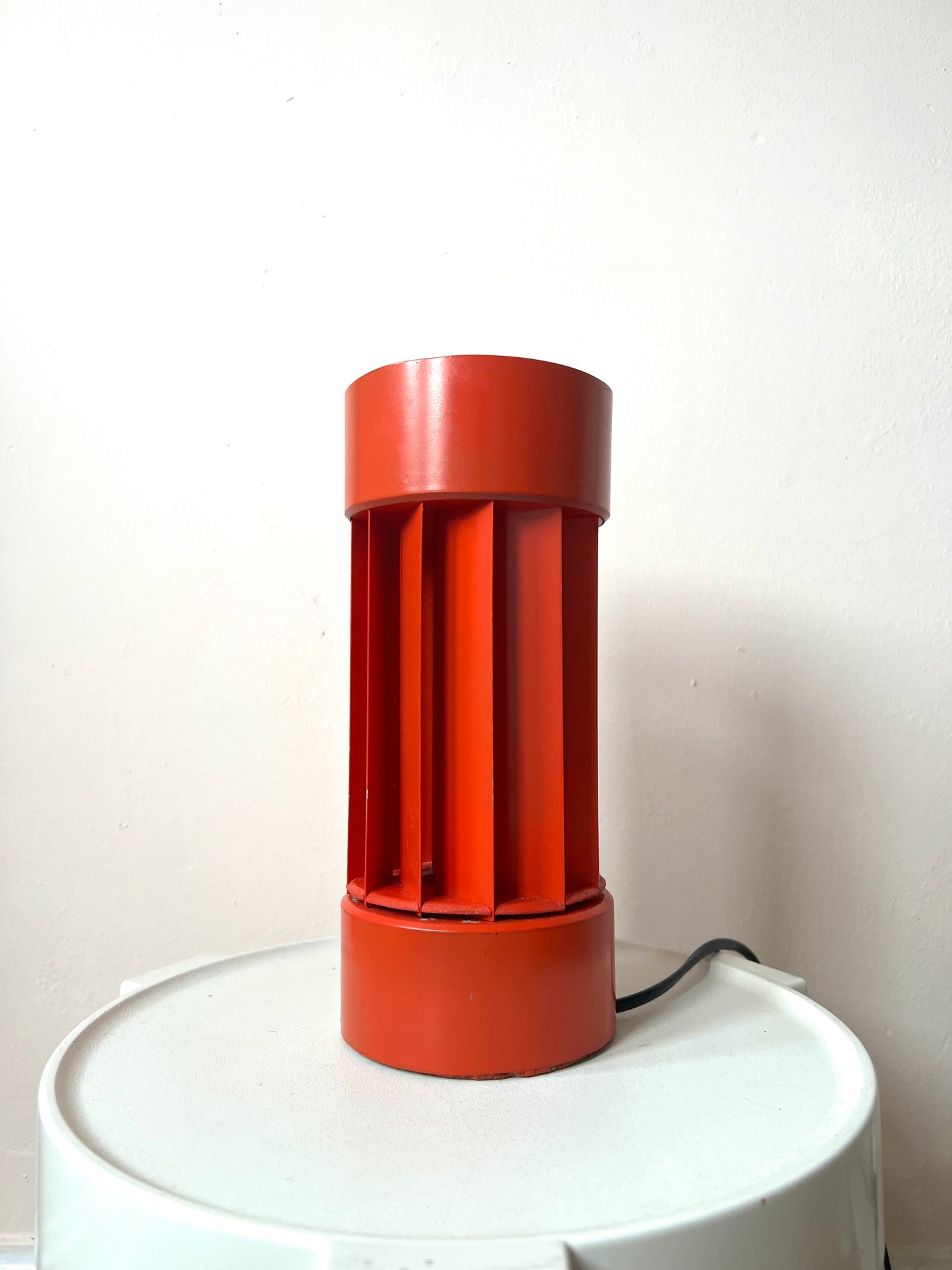 Mid Century Sculptural Cylinderical Table Lamp