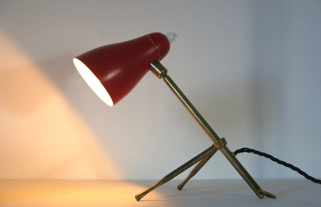 Mid Century 1950s Giuseppe Ostuni Ochetta Table/Wall Lamp for Oluce