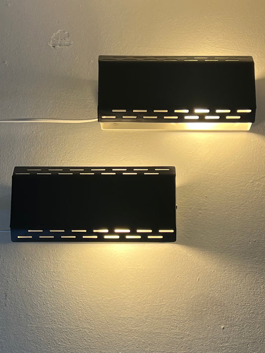 Mid Century Pair Of Adjustable Wall Lamps