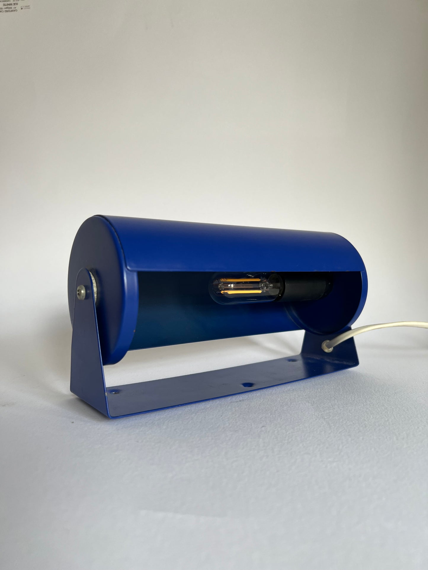 Vintage Mid Century Ikea V413 Blue Wall Lamp