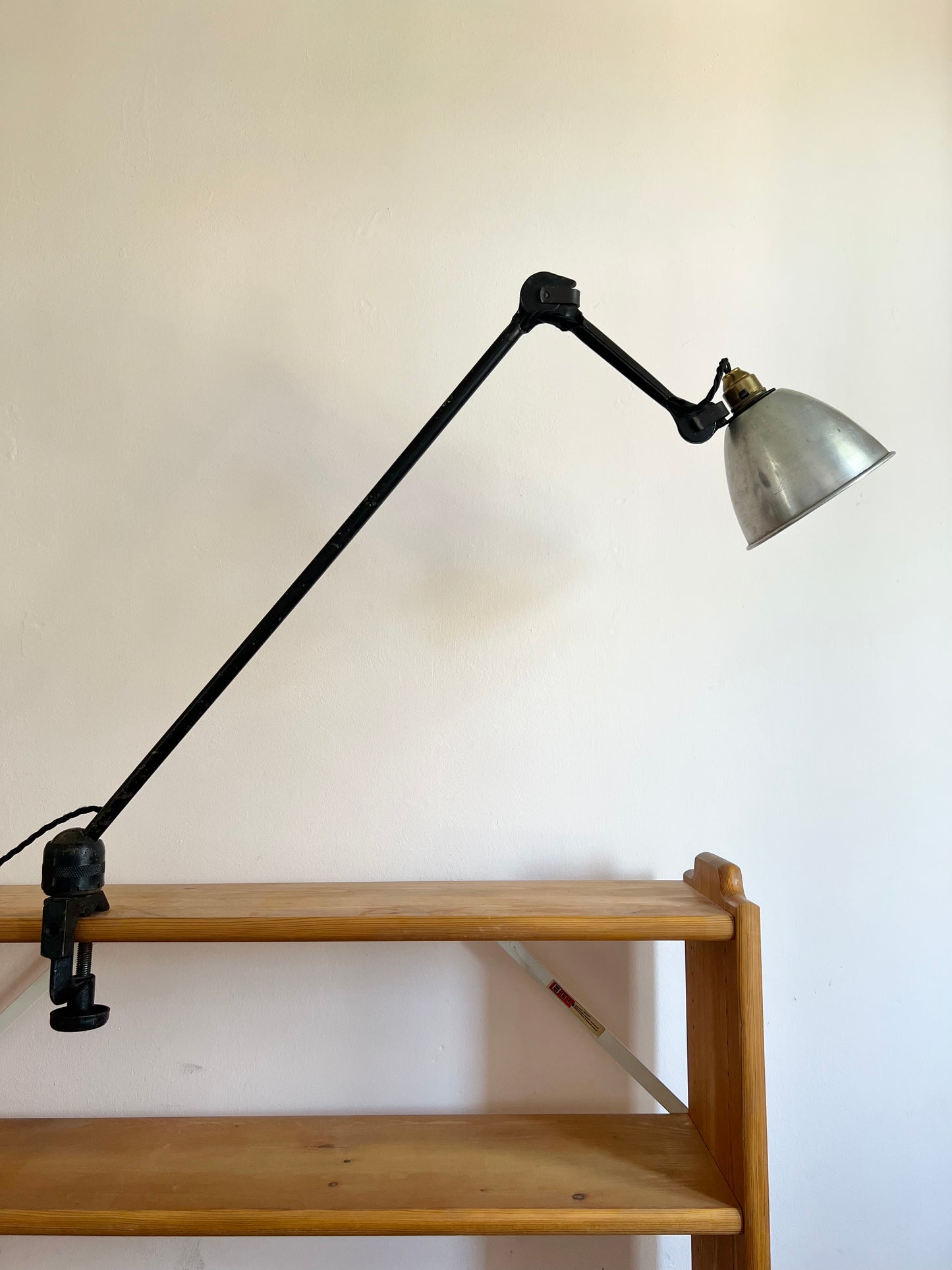 Art Deco Vintage Industrial Task Lamp by Bernard Albin Gras for Ravel Clamart