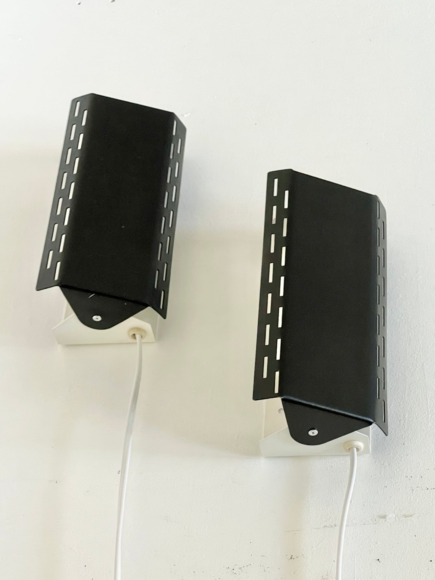 Mid Century Pair Of Adjustable Wall Lamps
