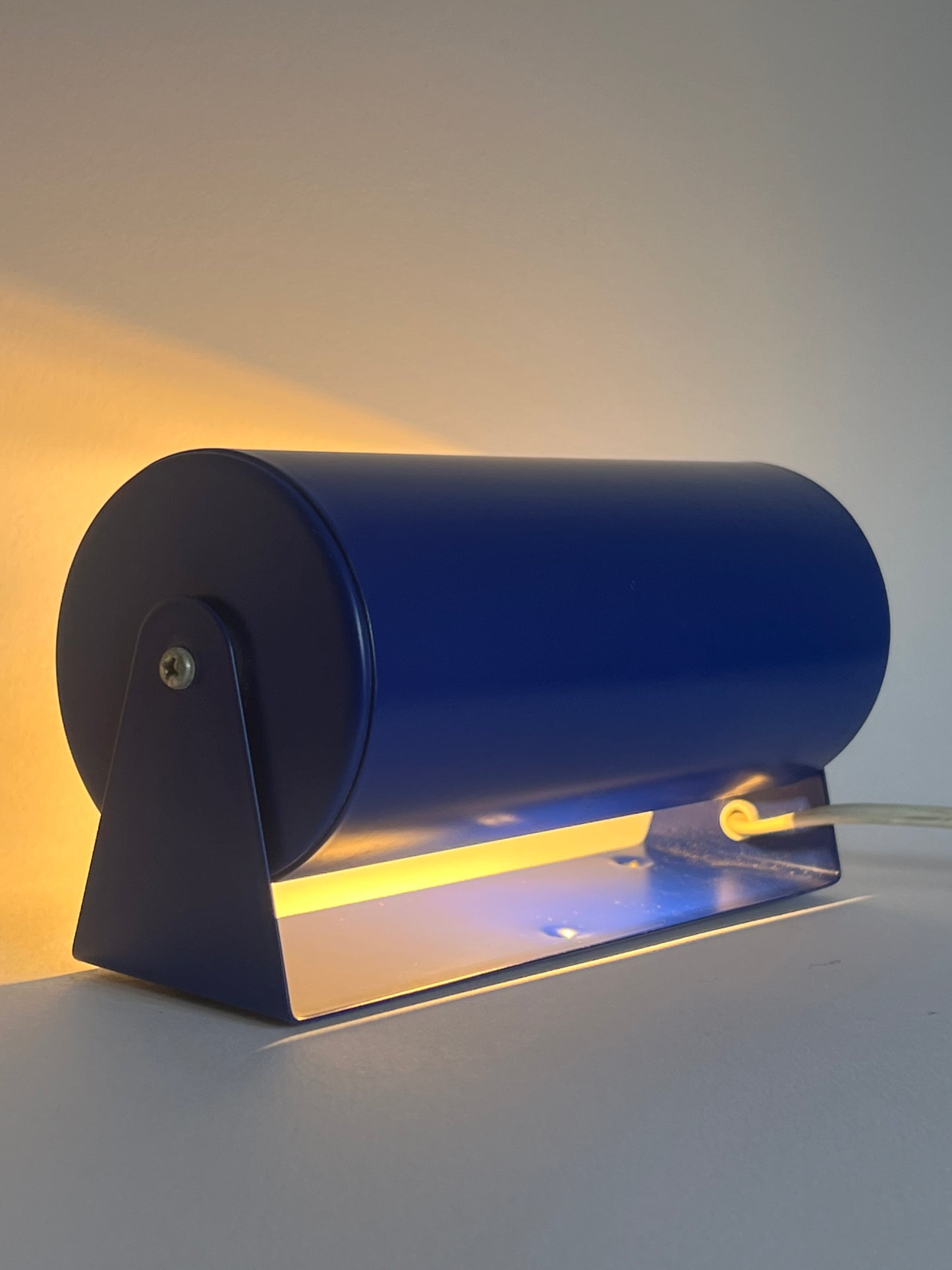 Vintage Mid Century Ikea V413 Blue Wall Lamp