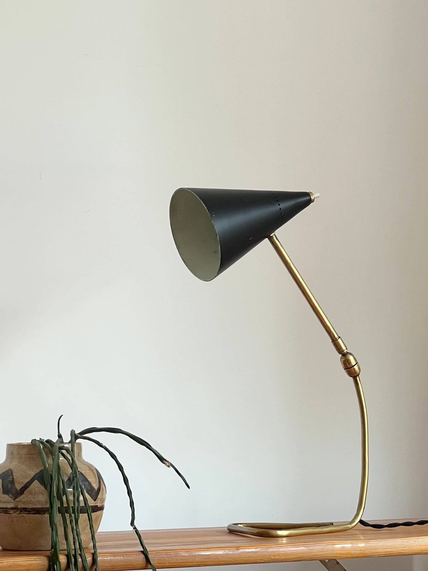 Mid Century Italian Gilardi & Barzaghi Cocotte Table Lamp