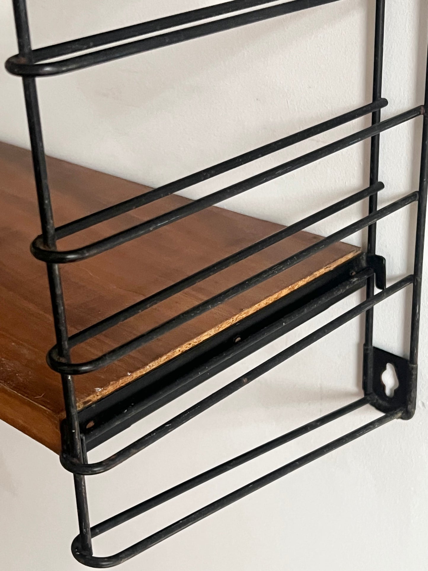 Vintage Mid Century Tomado String Shelving Unit