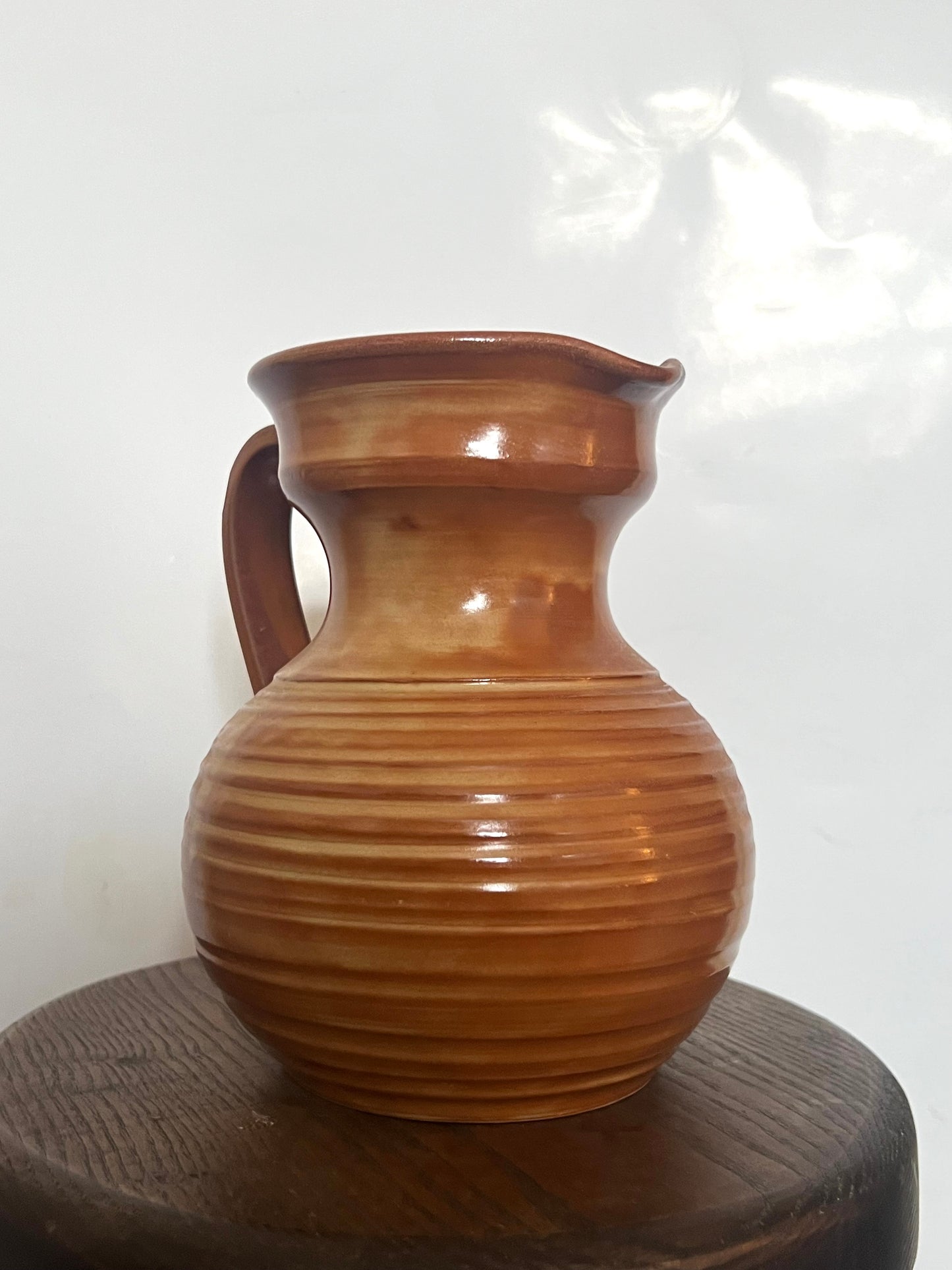 Mid Century Rustic Stonewear Pitcher