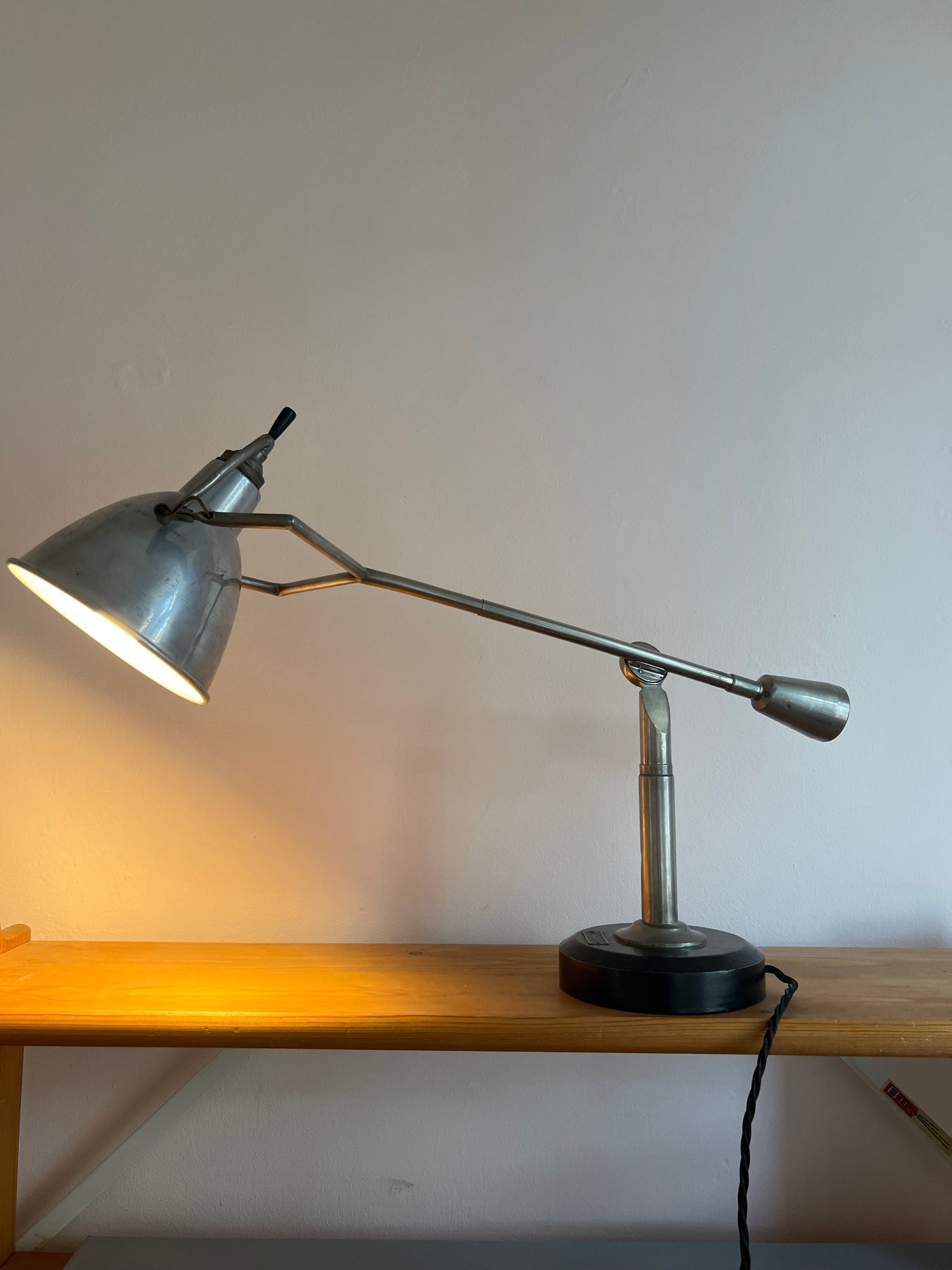 Art Deco Modernist Table Lamp by Edouard Wilfred Buquet