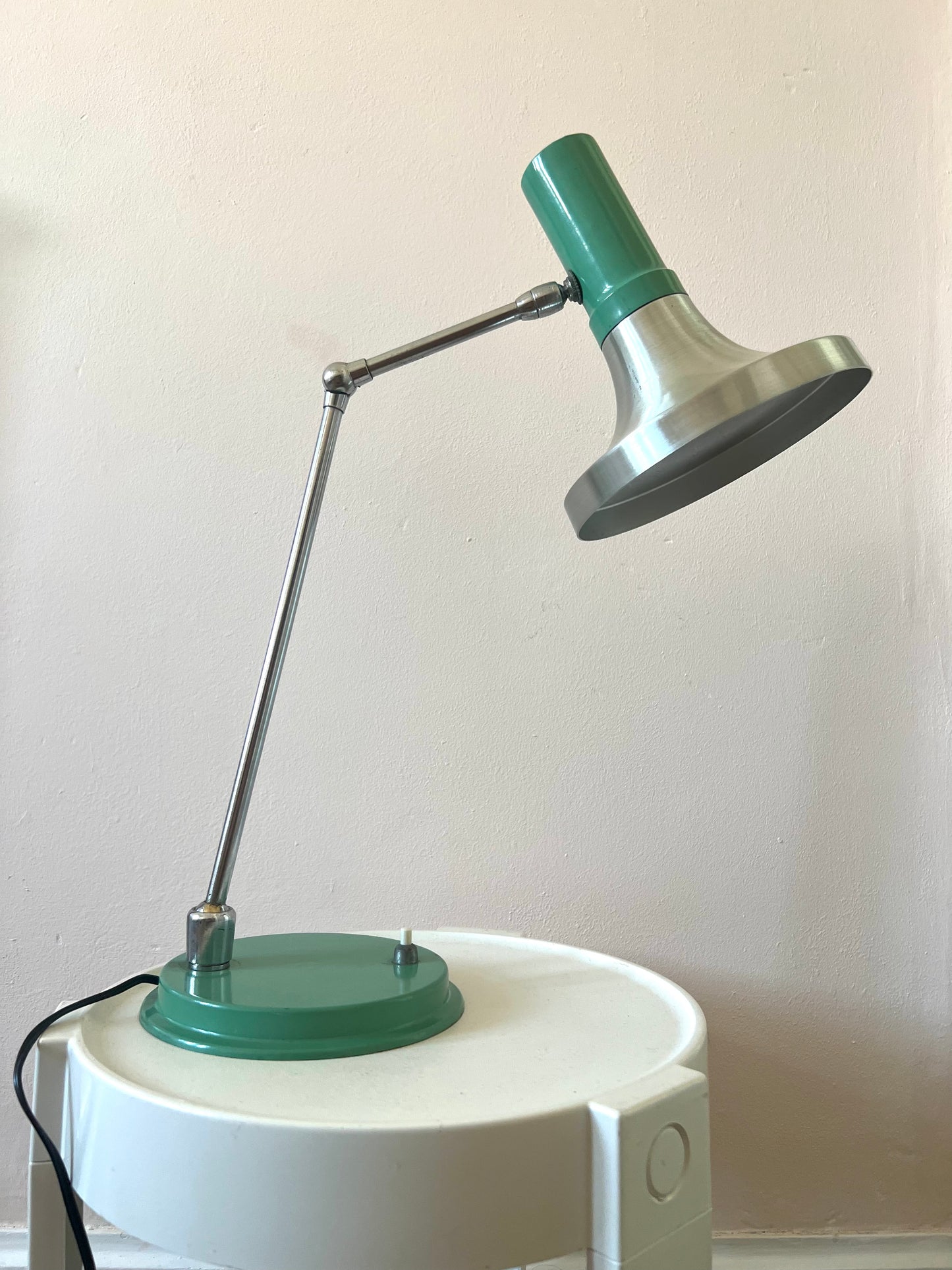 Mid Century Adjustable Table Lamp in the manner of Stilux Milano