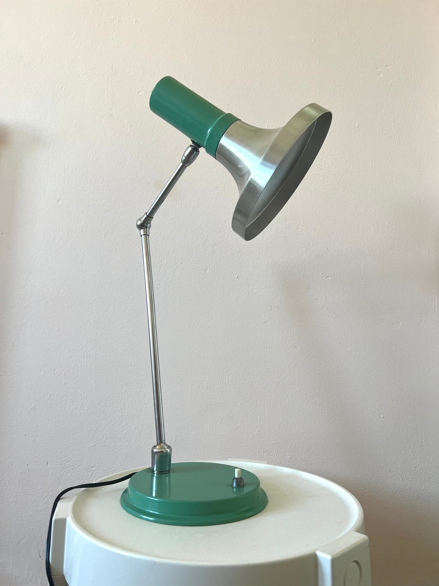 Mid Century Adjustable Table Lamp in the manner of Stilux Milano