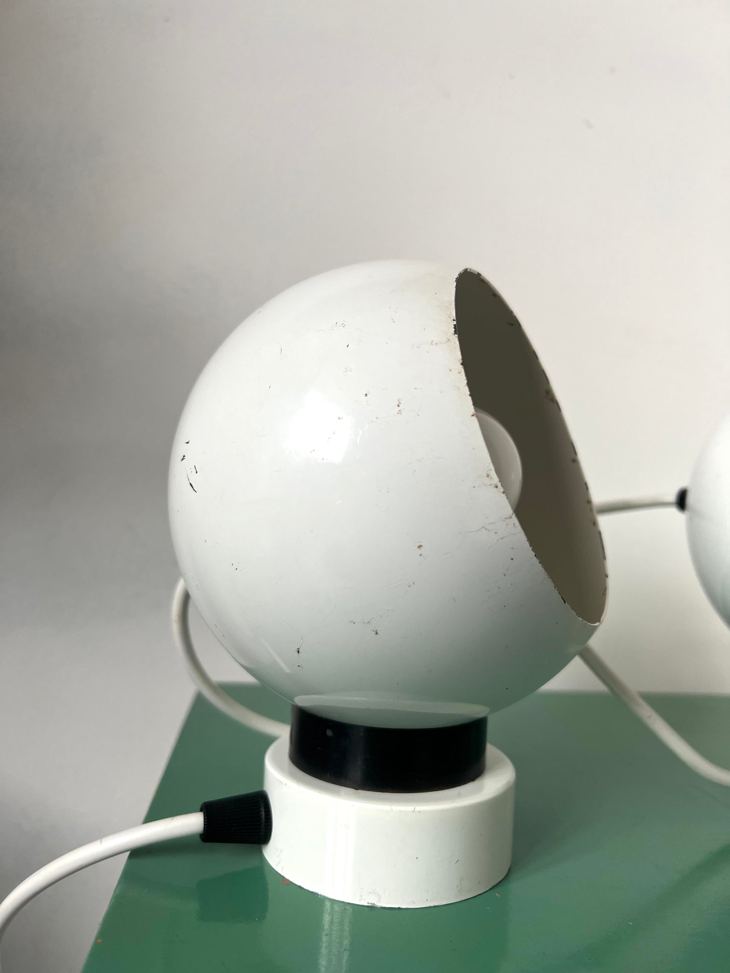 Mid Century Atomic Space Age Pair of Magnaspot Table/Wall lamps