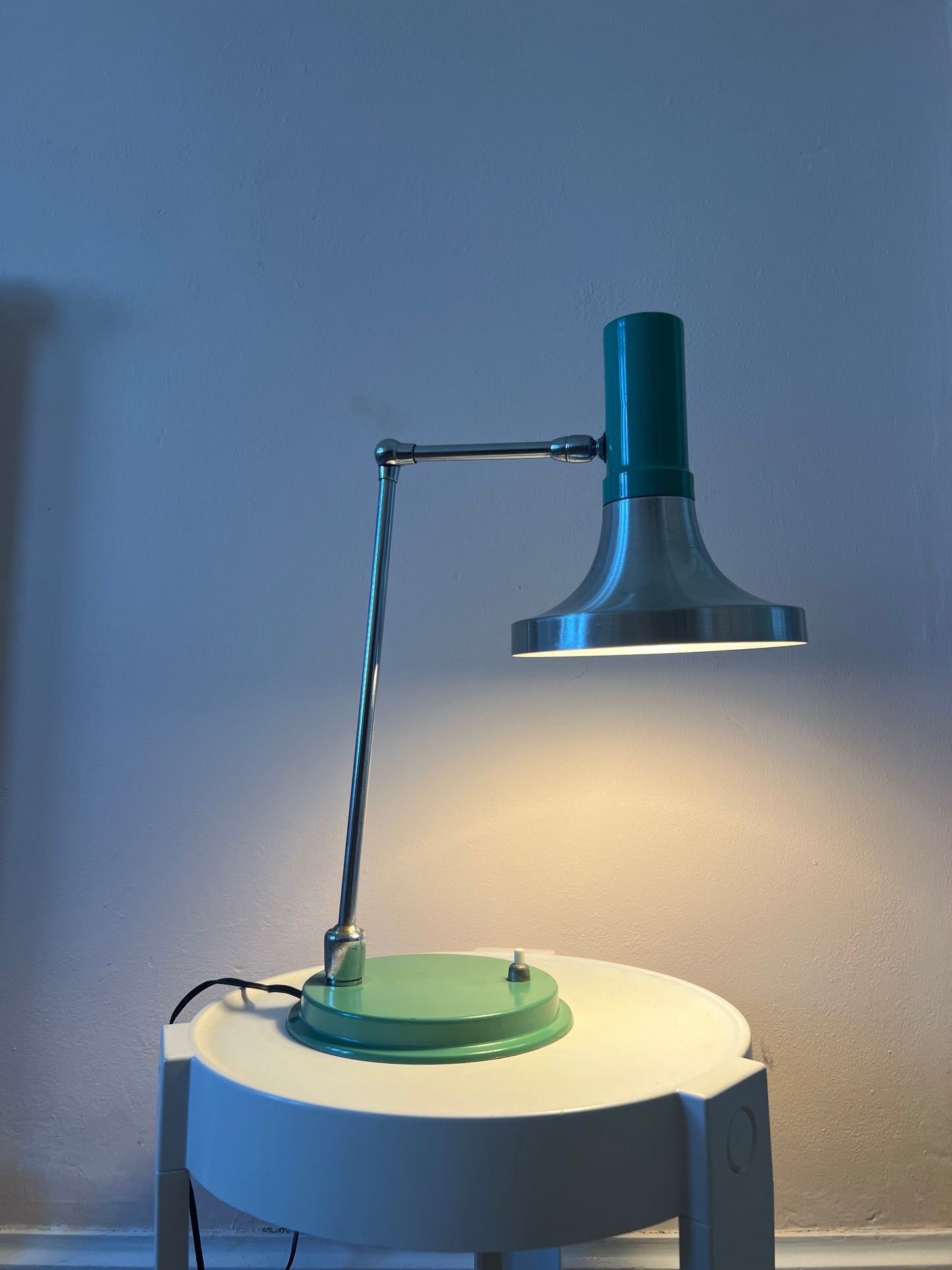 Mid Century Adjustable Table Lamp in the manner of Stilux Milano