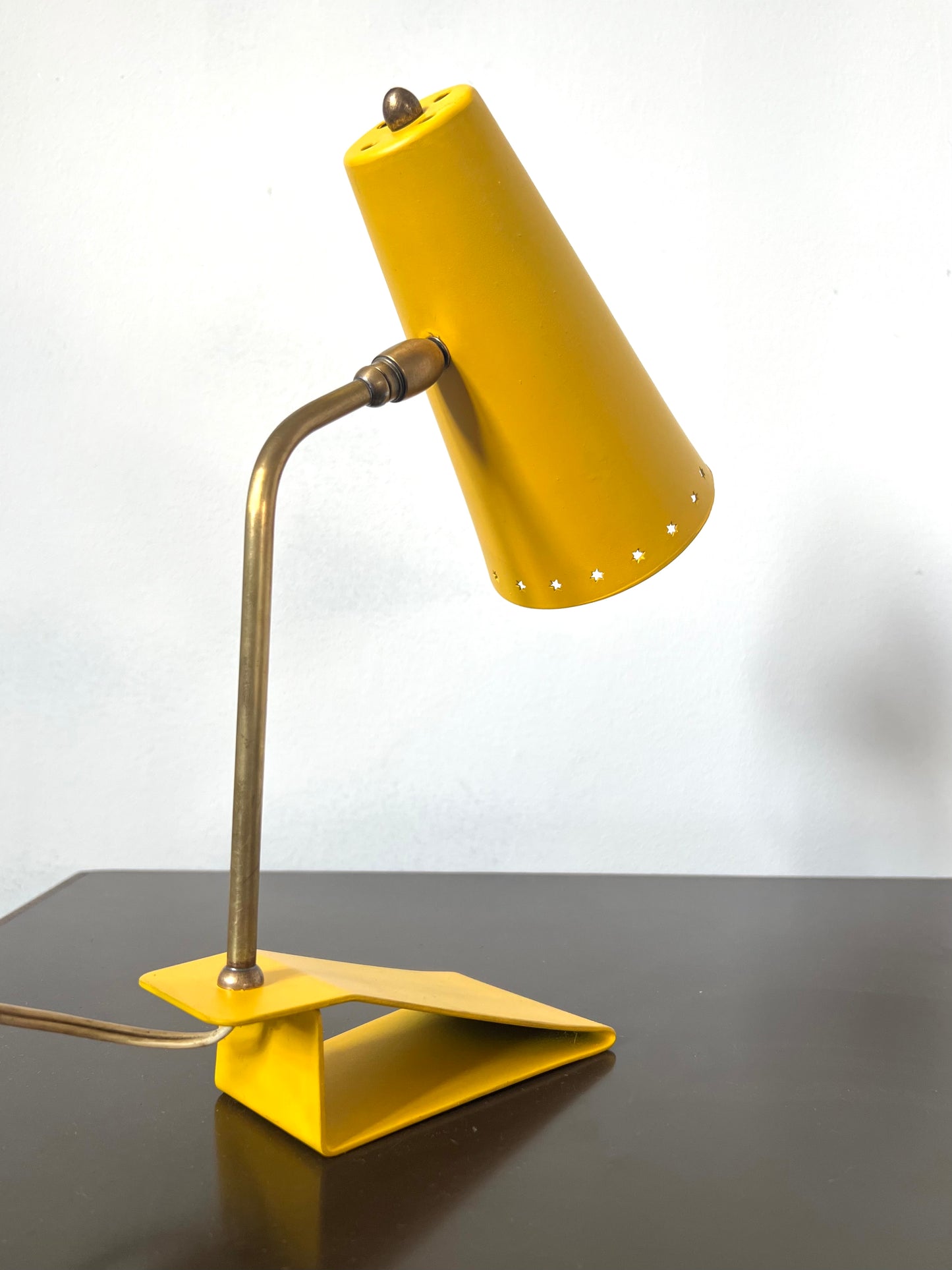 Mid Century Yellow Desk Lamp by Hala Zeist