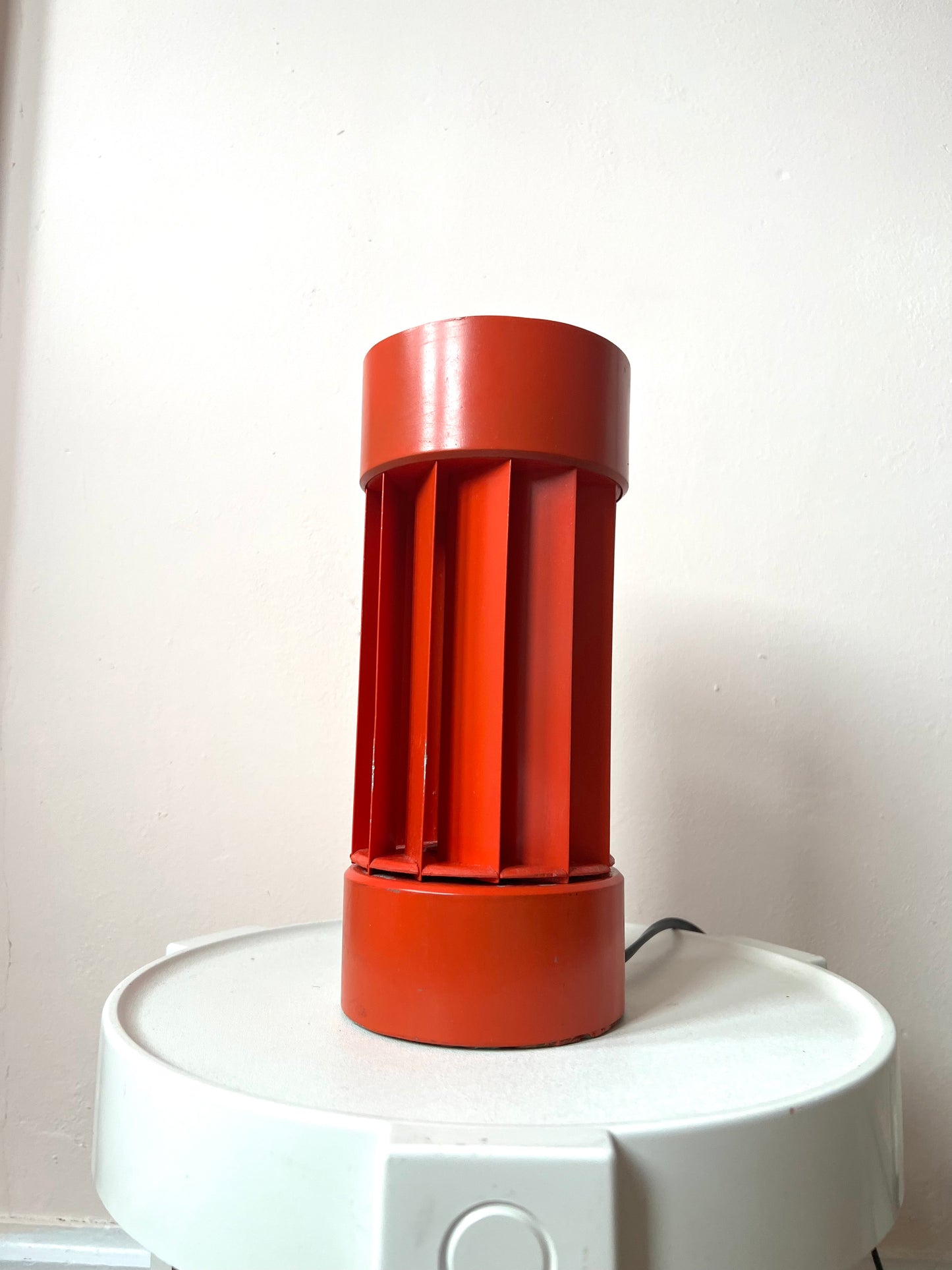 Mid Century Sculptural Cylinderical Table Lamp