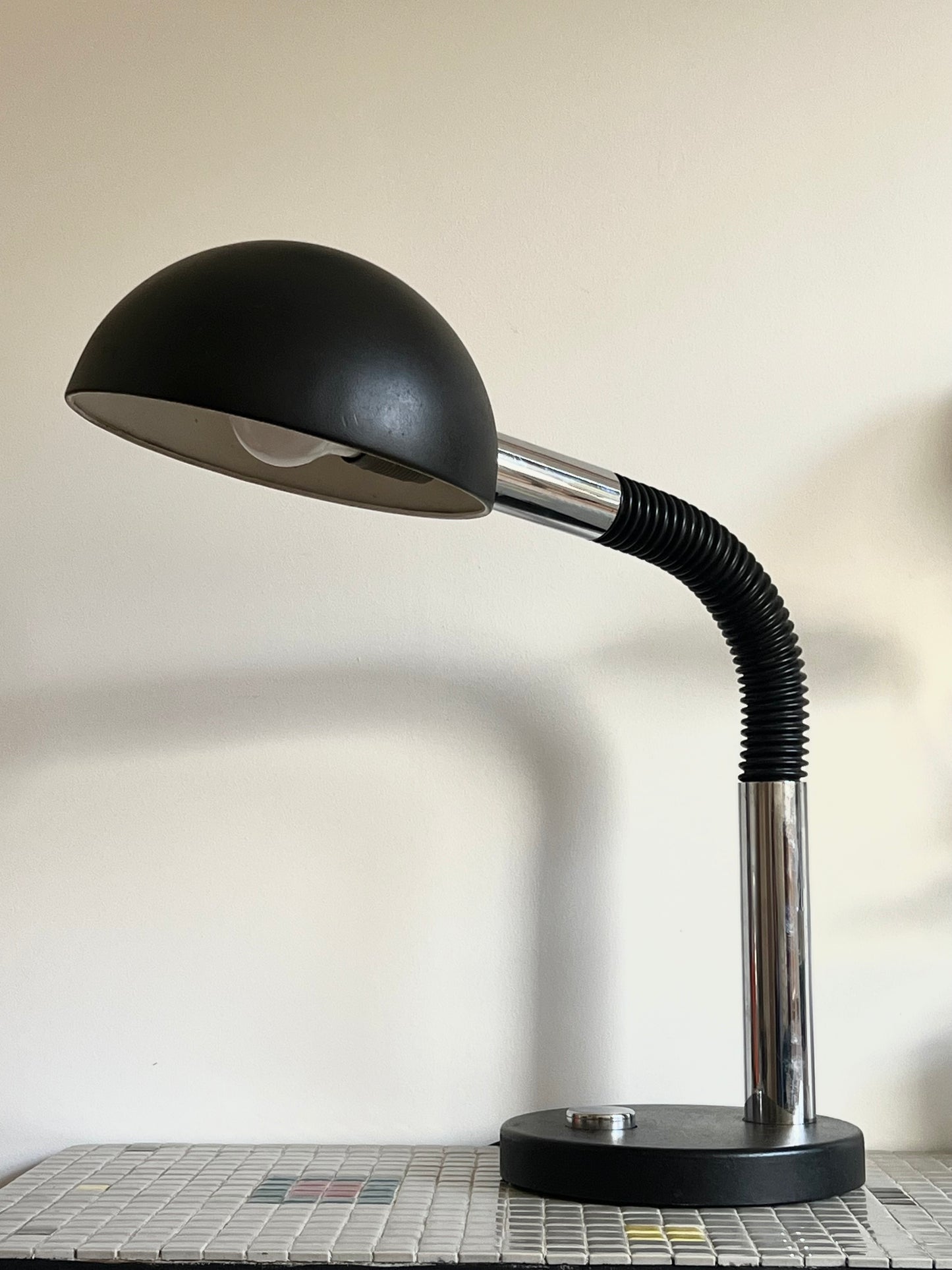 Vintage Mid Century Space Age XL Table Lamp By Hillebrand