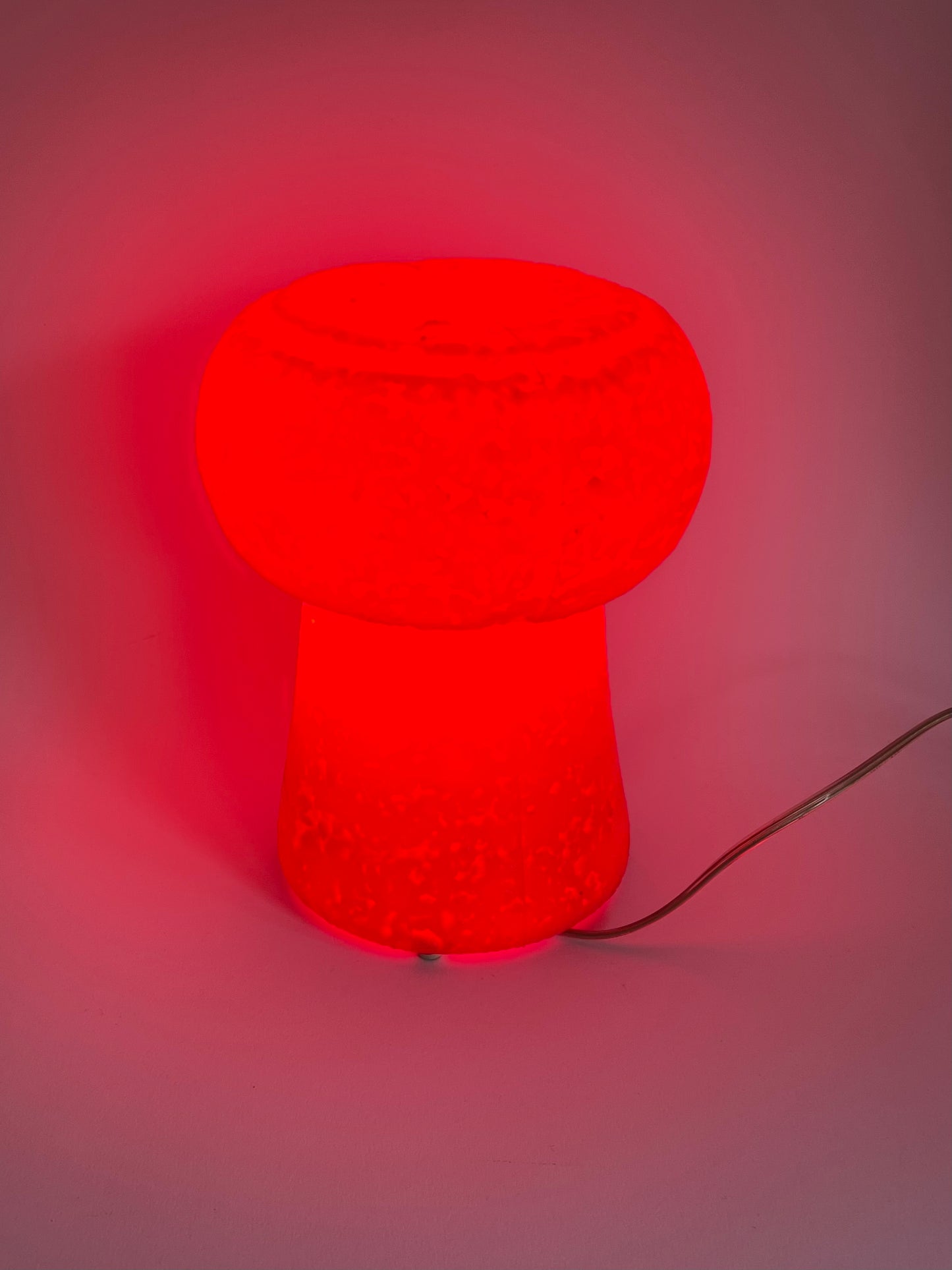 Mid Century Red Champagne Cork Lamp by Pierfrancesco Arnone