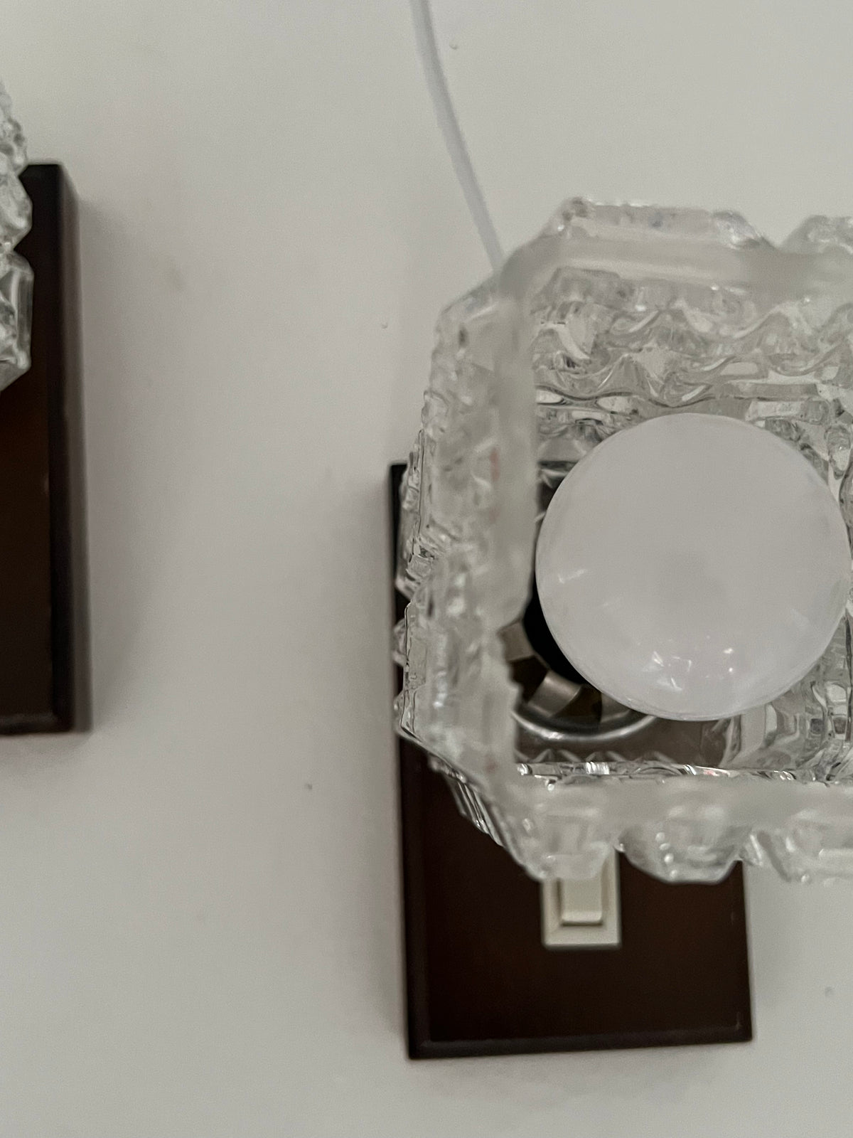 Mid Century Pair of Brutalist Table Lamps