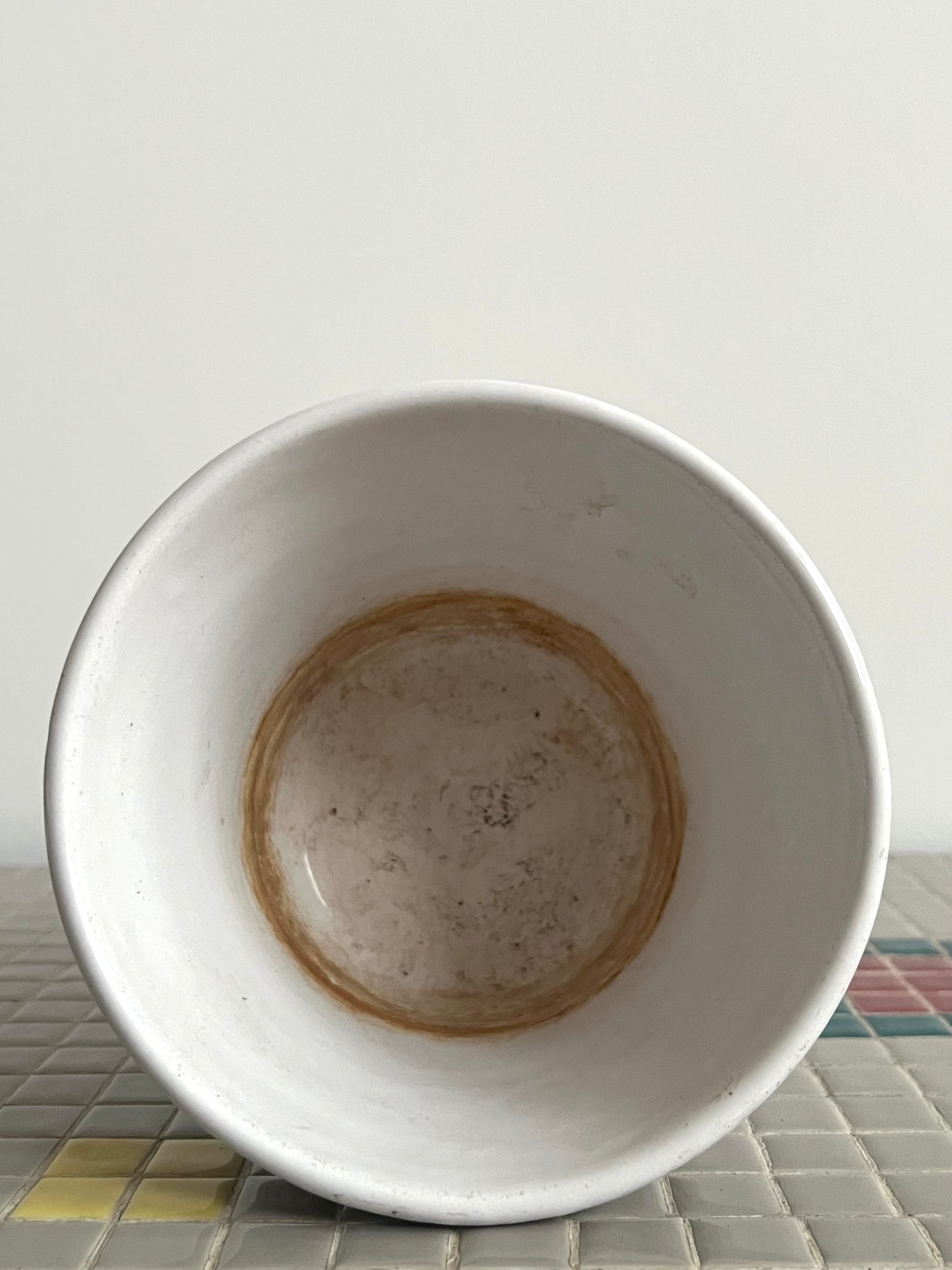 Mid Century Patterned Plant  Pot