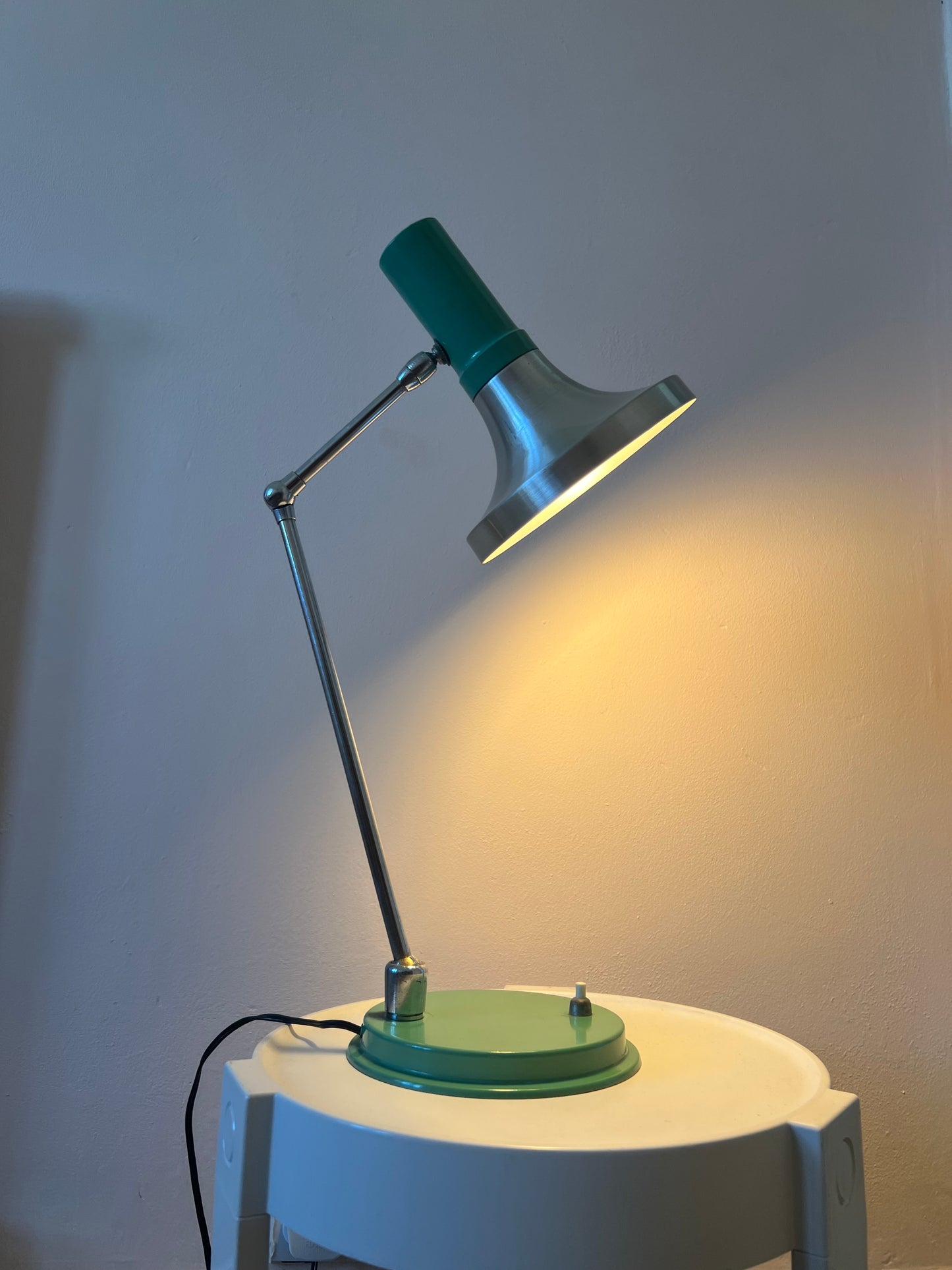 Mid Century Adjustable Table Lamp in the manner of Stilux Milano