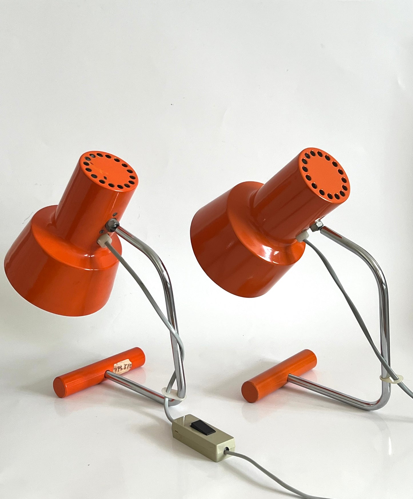 Pair Of Mid-Century Table Lamps By Josef Hurka For Napako, Czechoslovakia