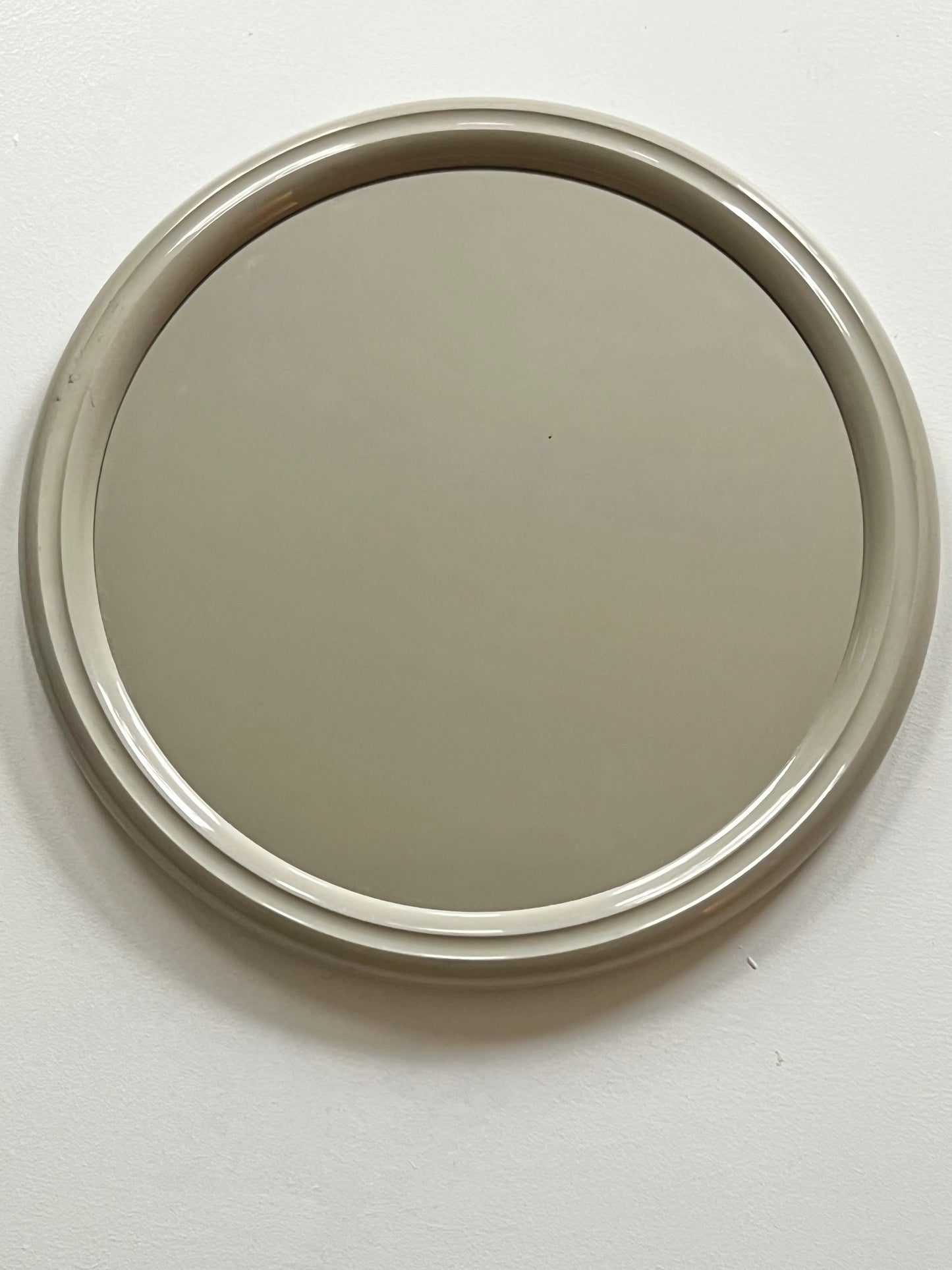 Mid Century Space Age Grey Plastic Mirror