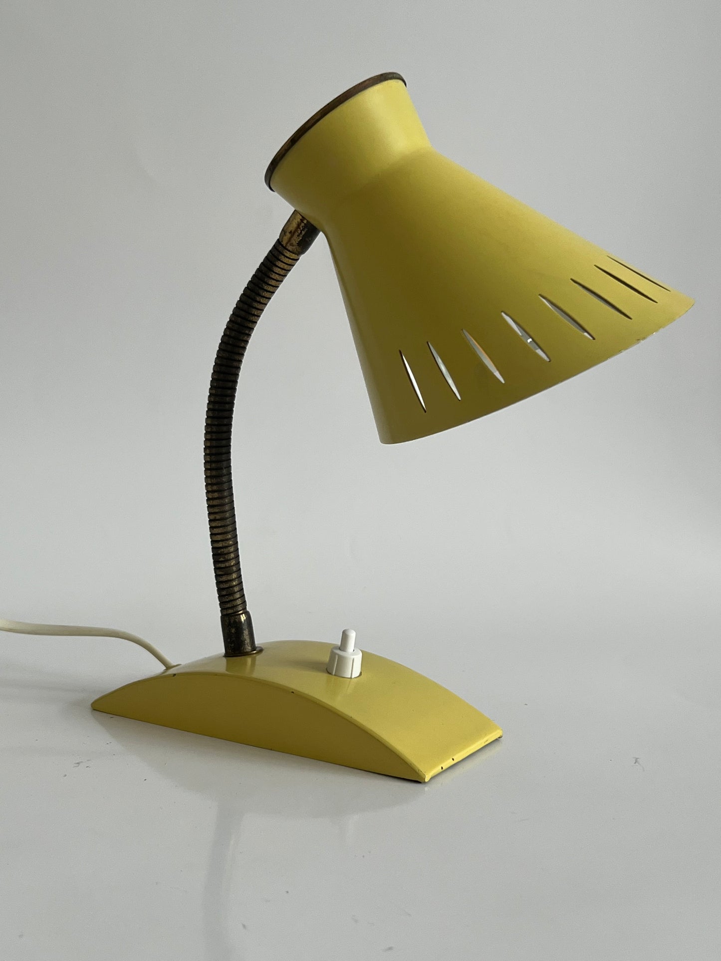 Mid Century Modern Yellow Diabolo Desk/Table Lamp