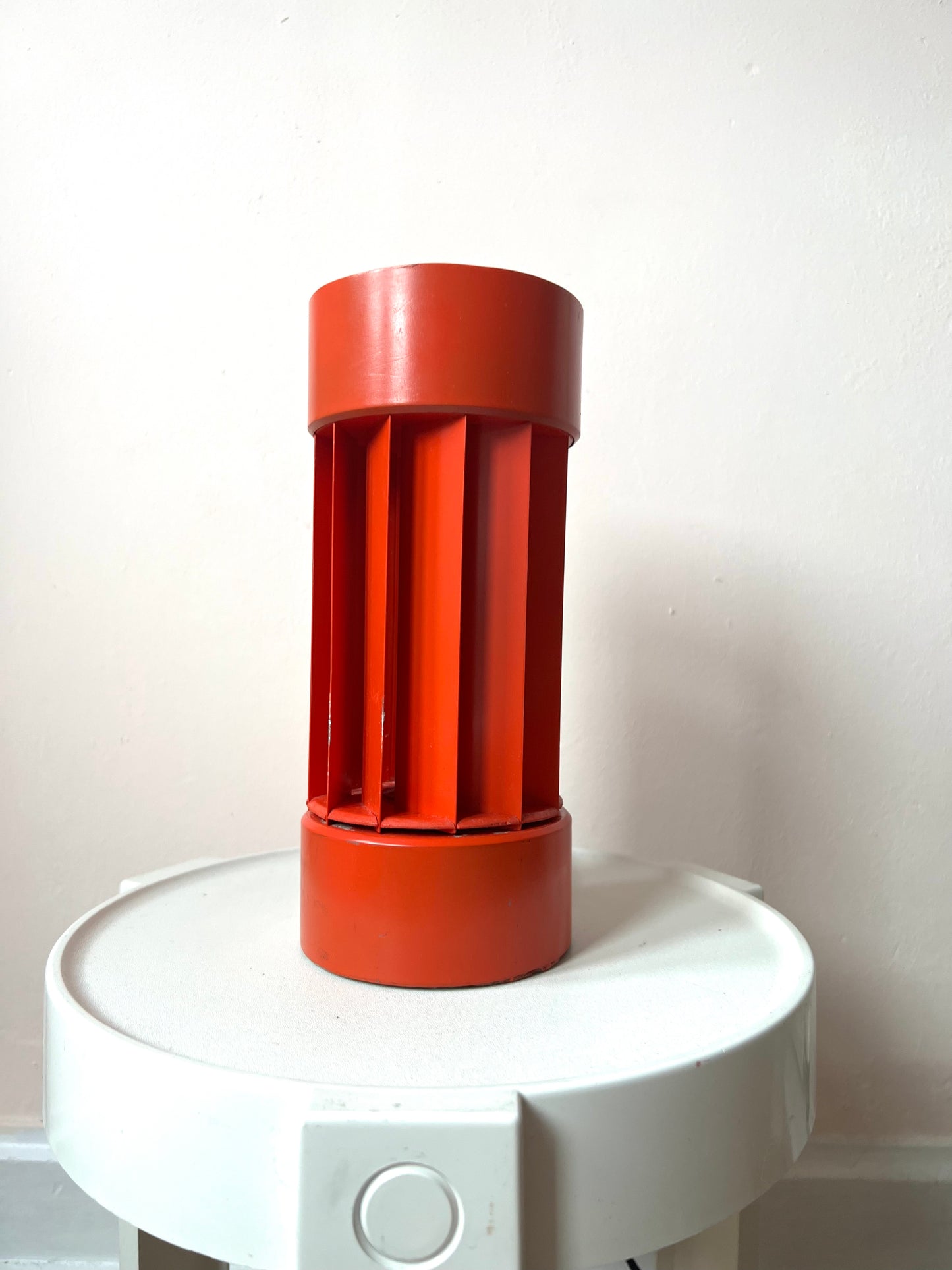 Mid Century Sculptural Cylinderical Table Lamp