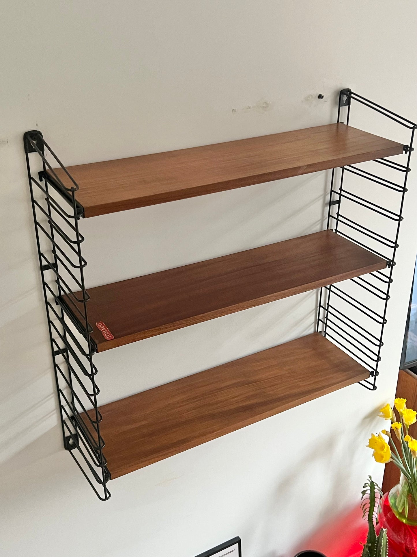 Vintage Mid Century Tomado String Shelving Unit