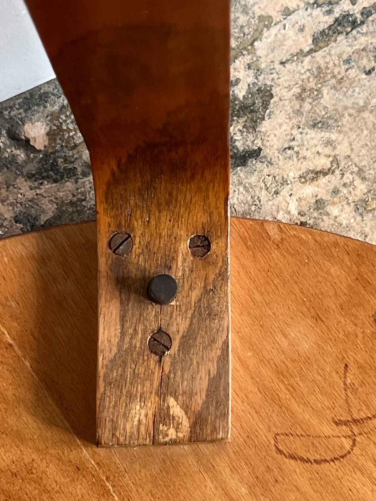 Vintage Mid Century Bentwood Alvar Aalto Style Side Table