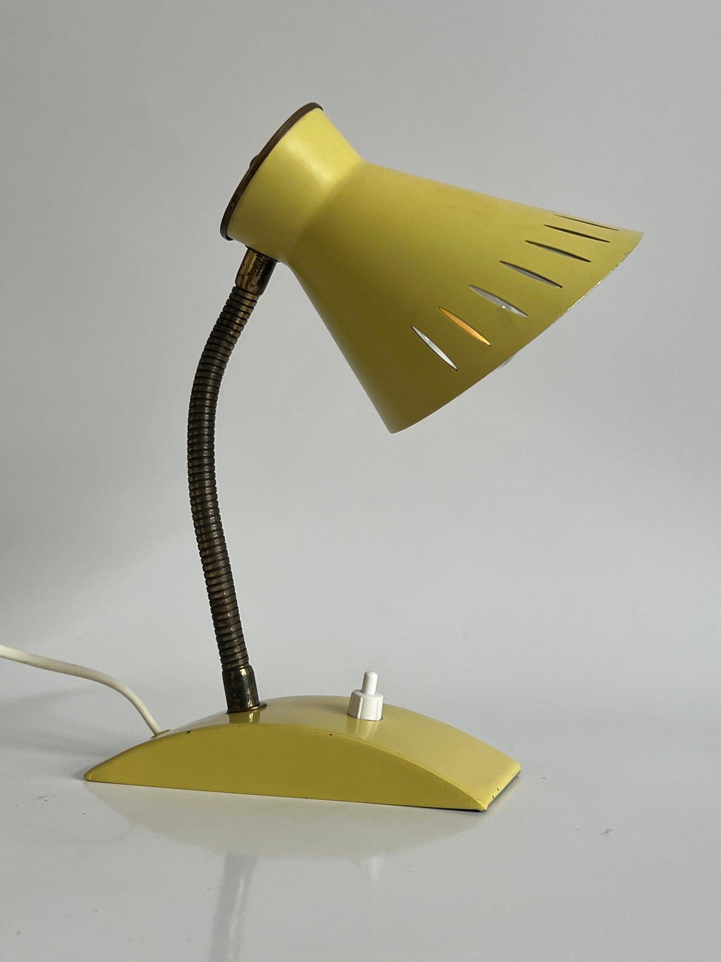 Mid Century Modern Yellow Diabolo Desk/Table Lamp