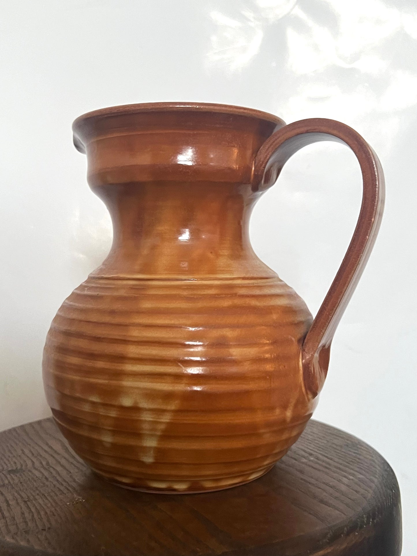 Mid Century Rustic Stonewear Pitcher