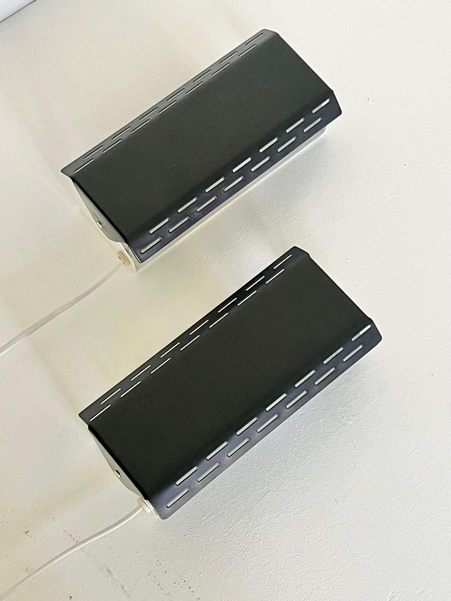 Mid Century Pair Of Adjustable Wall Lamps
