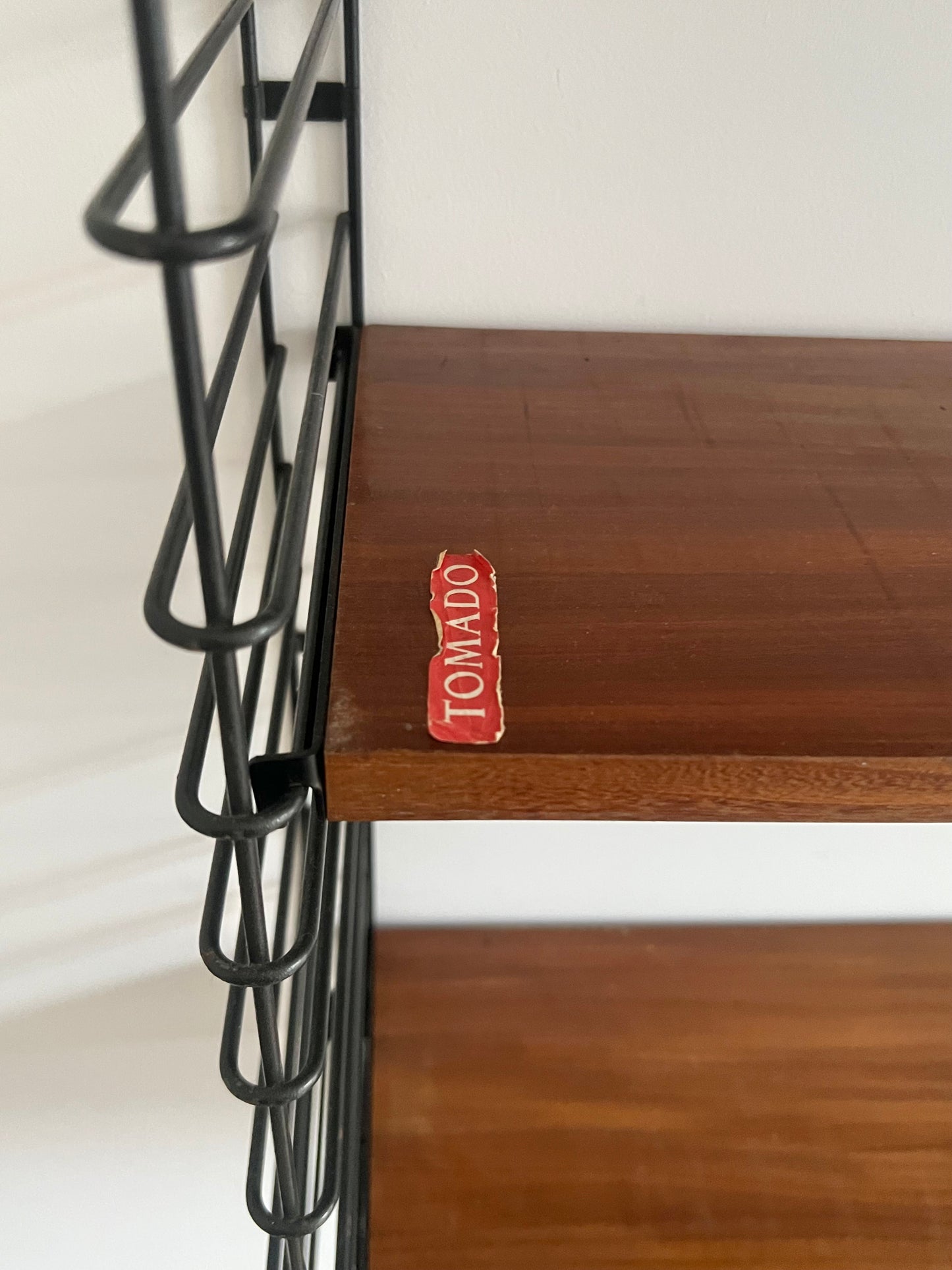 Vintage Mid Century Tomado String Shelving Unit