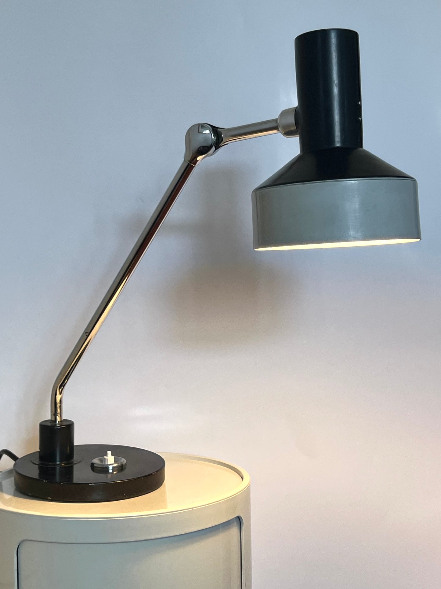 Vintage Mid Century Adjustable Table Lamp by Jumo