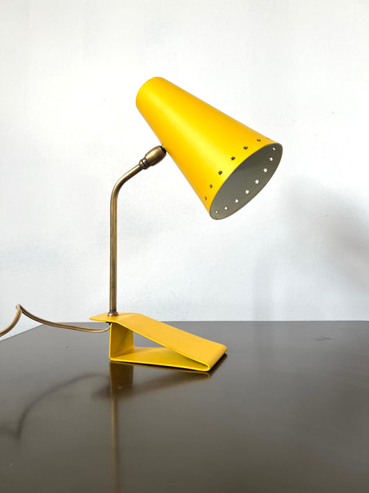 Mid Century Yellow Desk Lamp by Hala Zeist