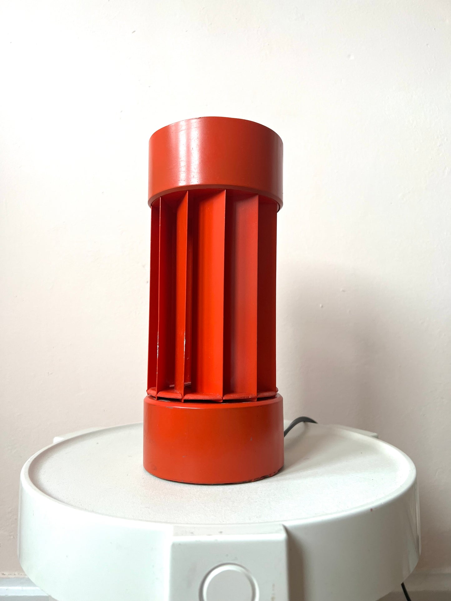 Mid Century Sculptural Cylinderical Table Lamp