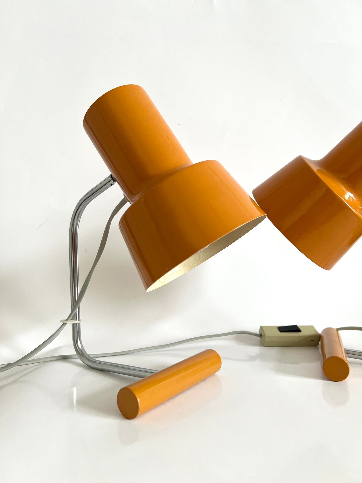 Pair Of Mid-Century Table Lamps By Josef Hurka For Napako, Czechoslovakia